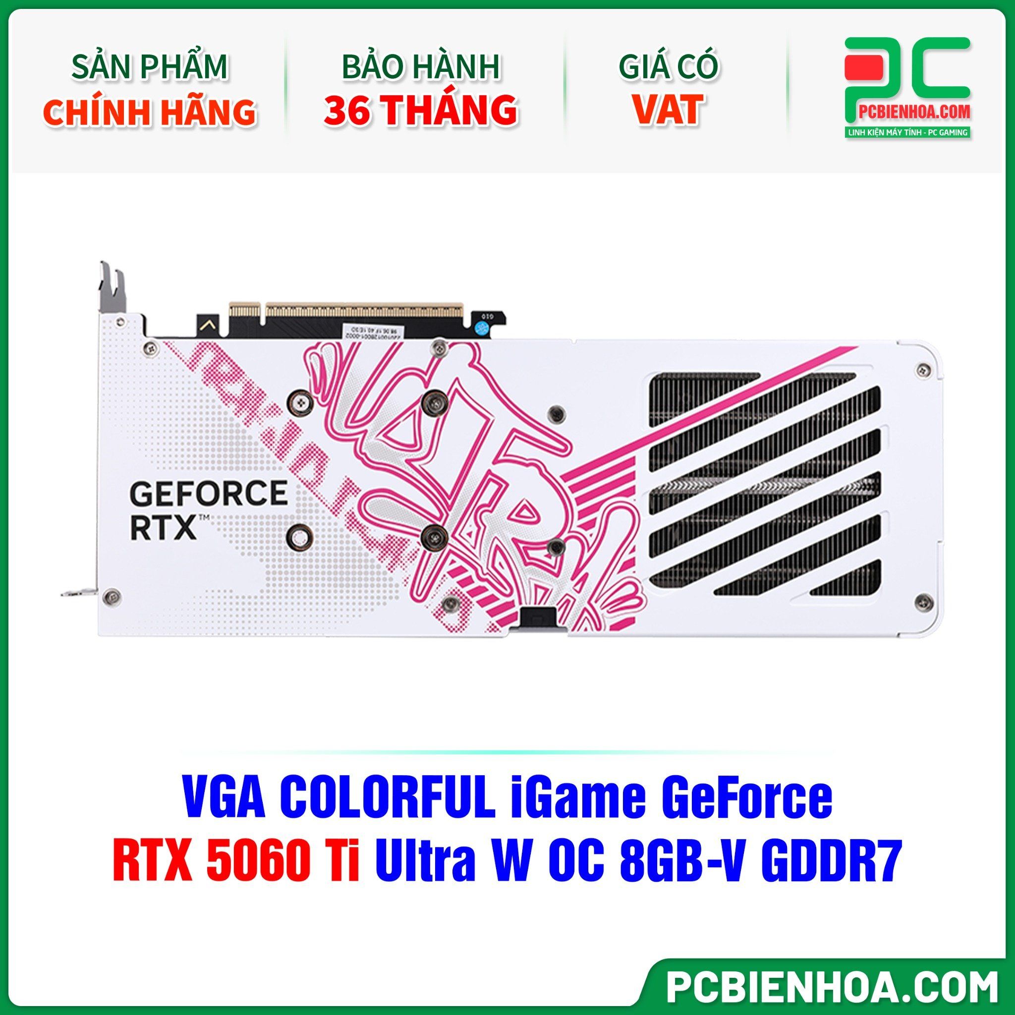 VGA COLORFUL iGame GeForce RTX 5060 Ti Ultra W OC 8GB-V GDDR7