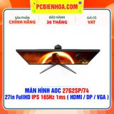  MÀN HÌNH AOC 27G2SP/74 27in FullHD IPS 165Hz 1ms ( HDMI / DP / VGA ) 