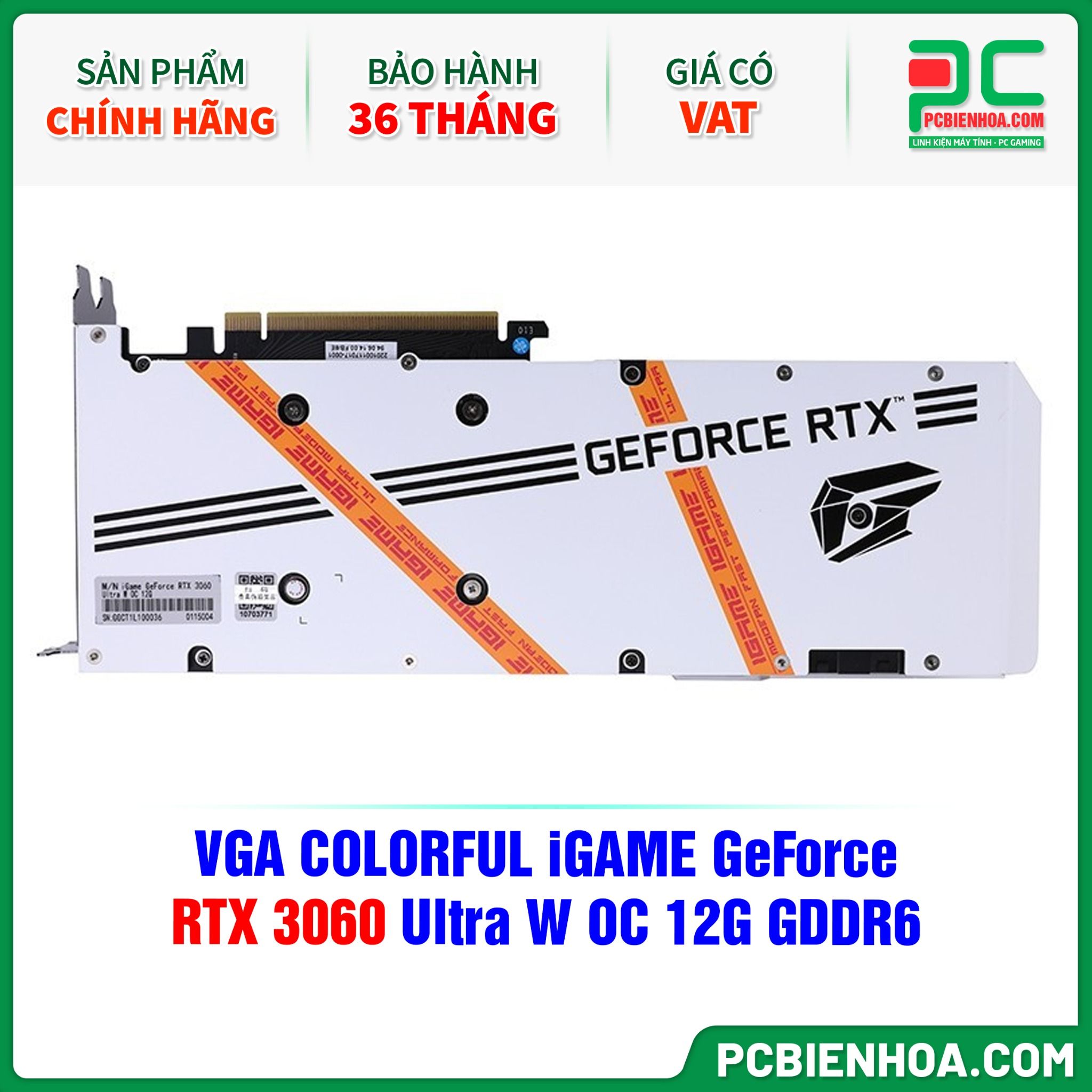 VGA COLORFUL iGAME GeForce RTX 3060 Ultra W OC 12G GDDR6