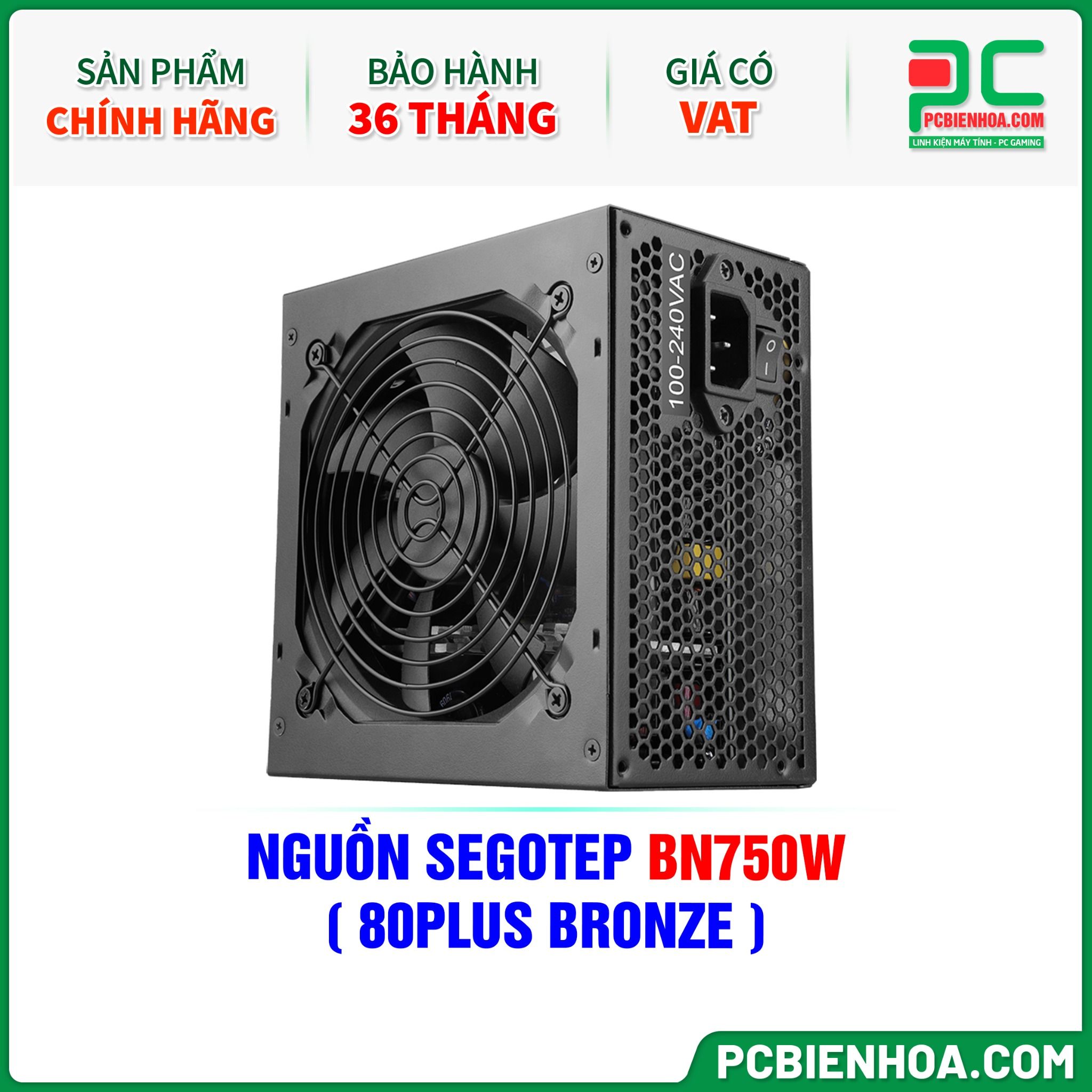 NGUỒN SEGOTEP BN750W ( 80PLUS BRONZE )