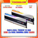  RAM G.SKILL TRIDENT Z5 RGB 32GB (2x16GB) 5600MHz DDR5 SILVER ( F5-5600J4040C16GX2-TZ5S ) 