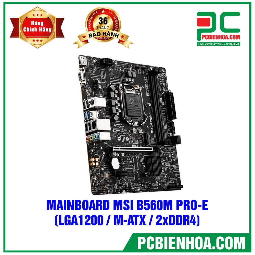 Mainboard MSI B560M PRO - E ( LGA1200 / M-ATX / 2xDDR4 )
