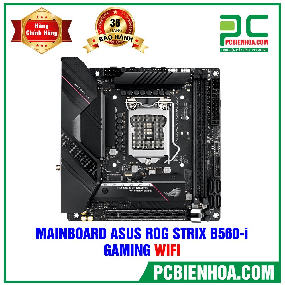 Mainboard ASUS ROG STRIX B560-I GAMING WIFI ( LGA1200 / MINI-ITX / 2xDDR4 ) (LIÊN HỆ ĐẶT HÀNG)