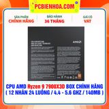  CPU AMD Ryzen 9 7900X3D BOX CHÍNH HÃNG ( 12 NHÂN 24 LUỒNG / 4.4 - 5.6 GHz / 140MB ) 