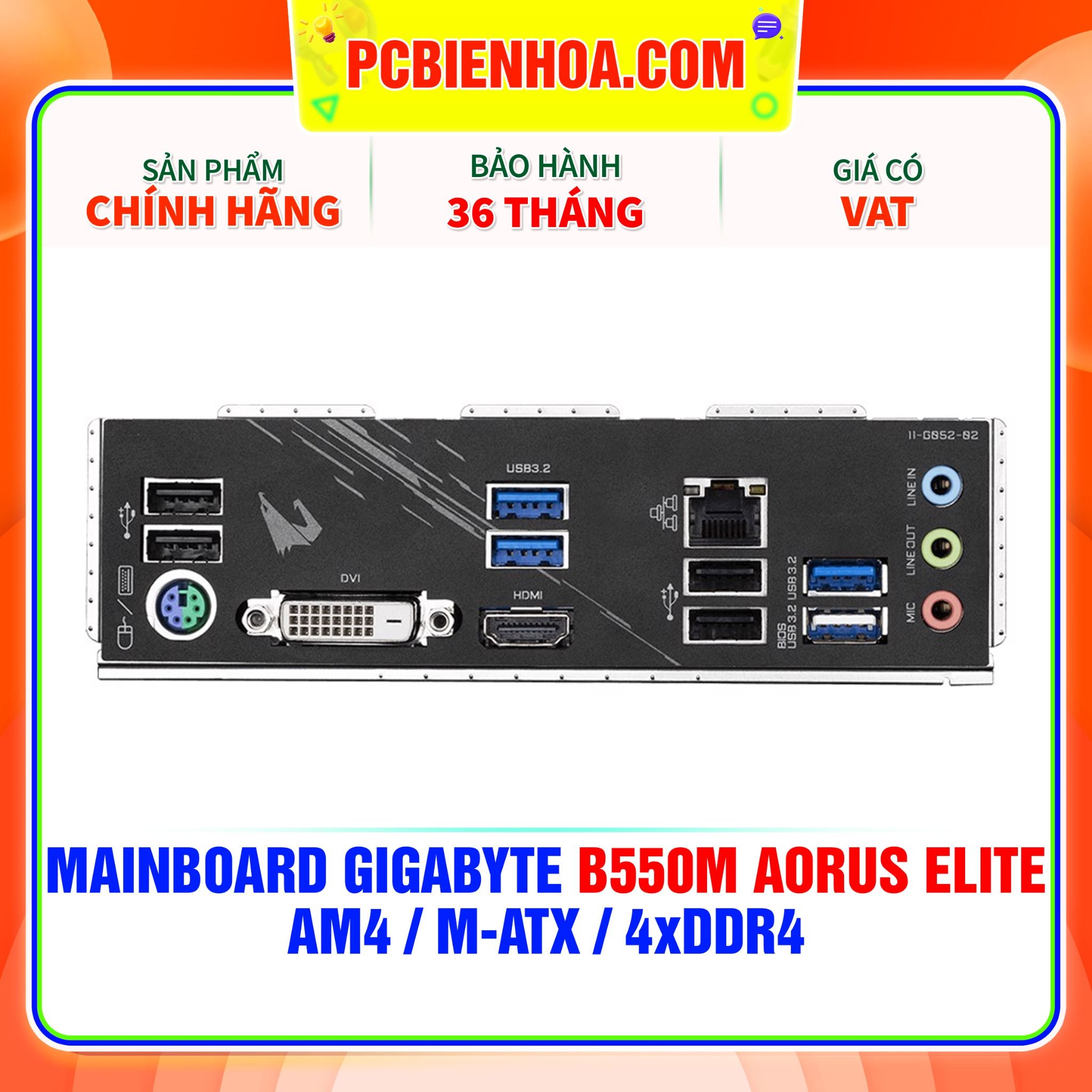  MAINBOARD GIGABYTE B550M AORUS ELITE ( AM4 / m-ATX / 4xDDR4 ) 