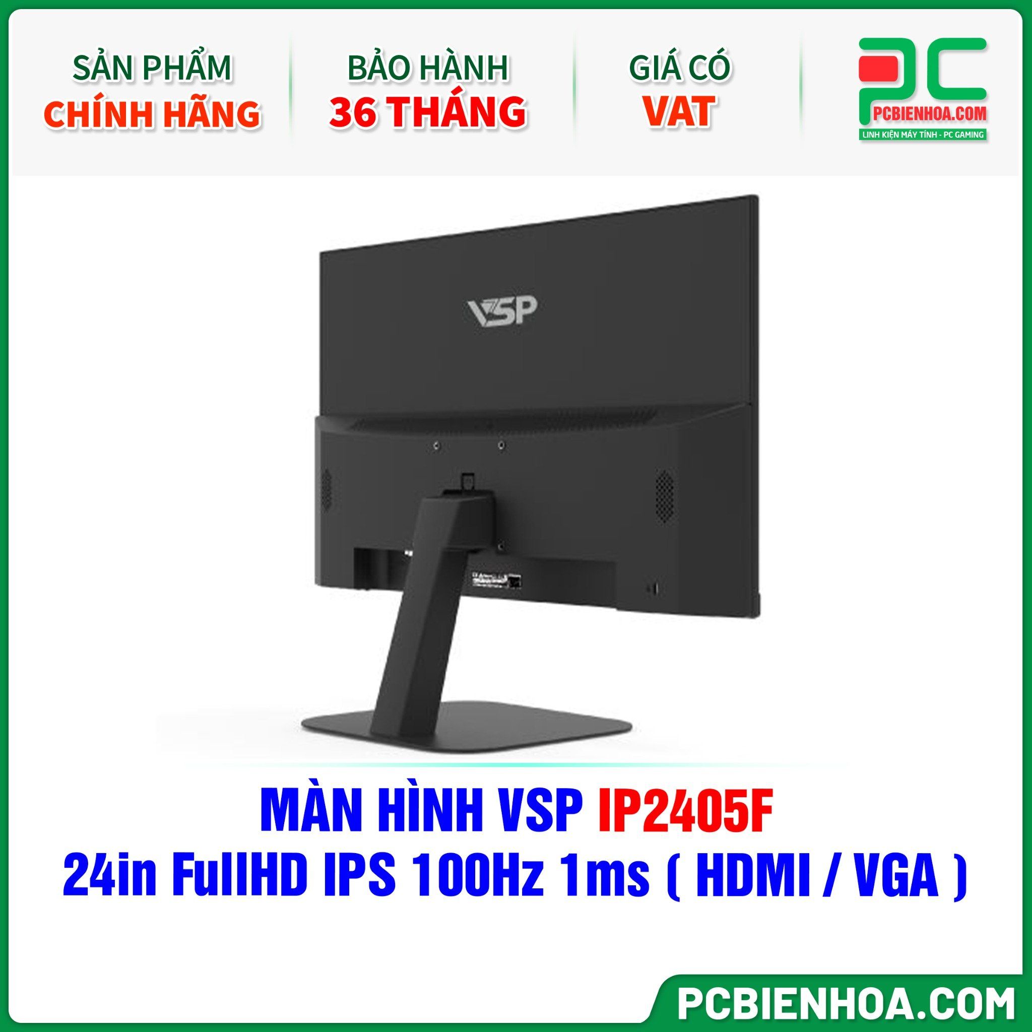MÀN HÌNH VSP IP2405F - 24in FullHD IPS 100Hz 1ms ( HDMI / VGA )