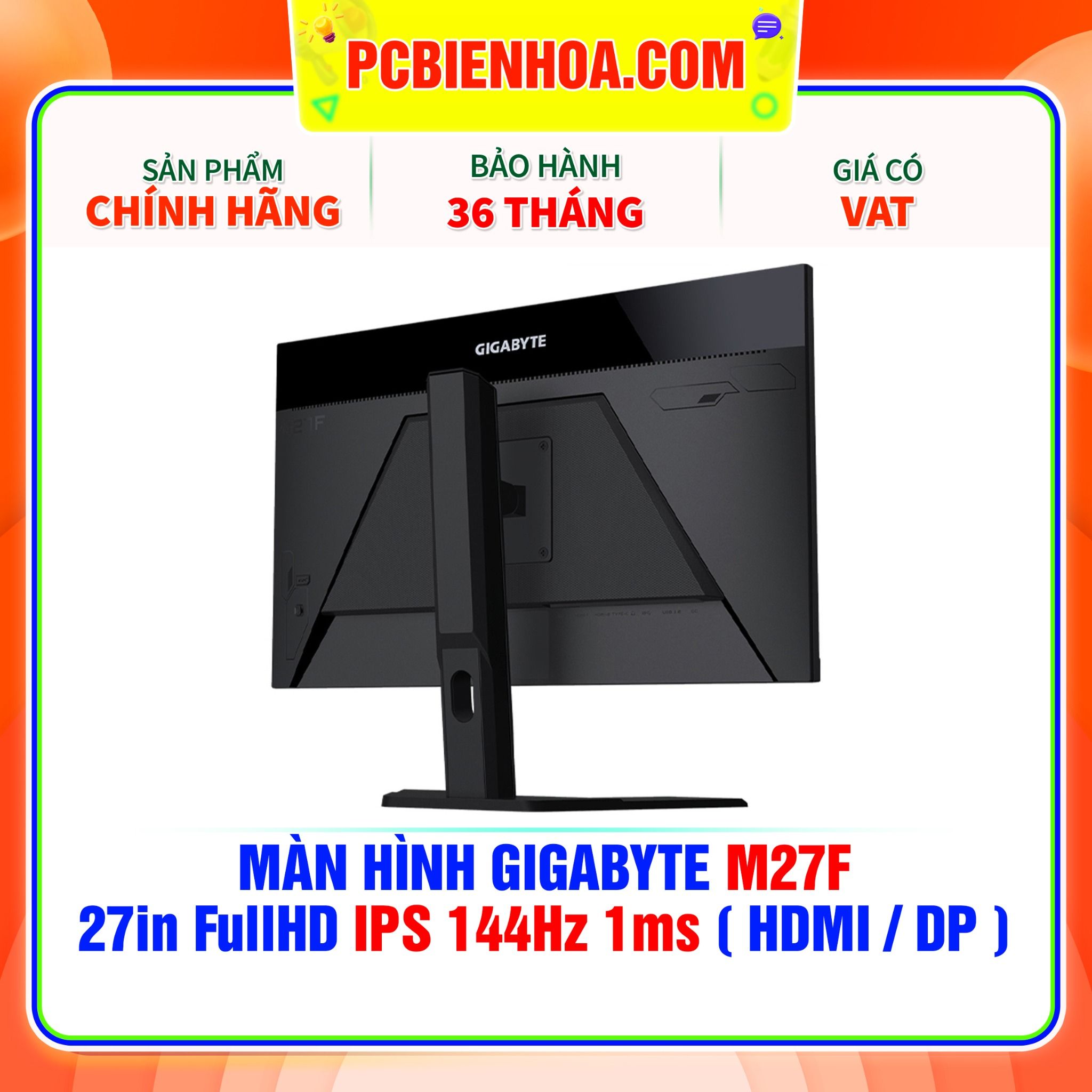  MÀN HÌNH GIGABYTE M27F 27in FullHD IPS 144Hz 1ms ( HDMI / DP ) 