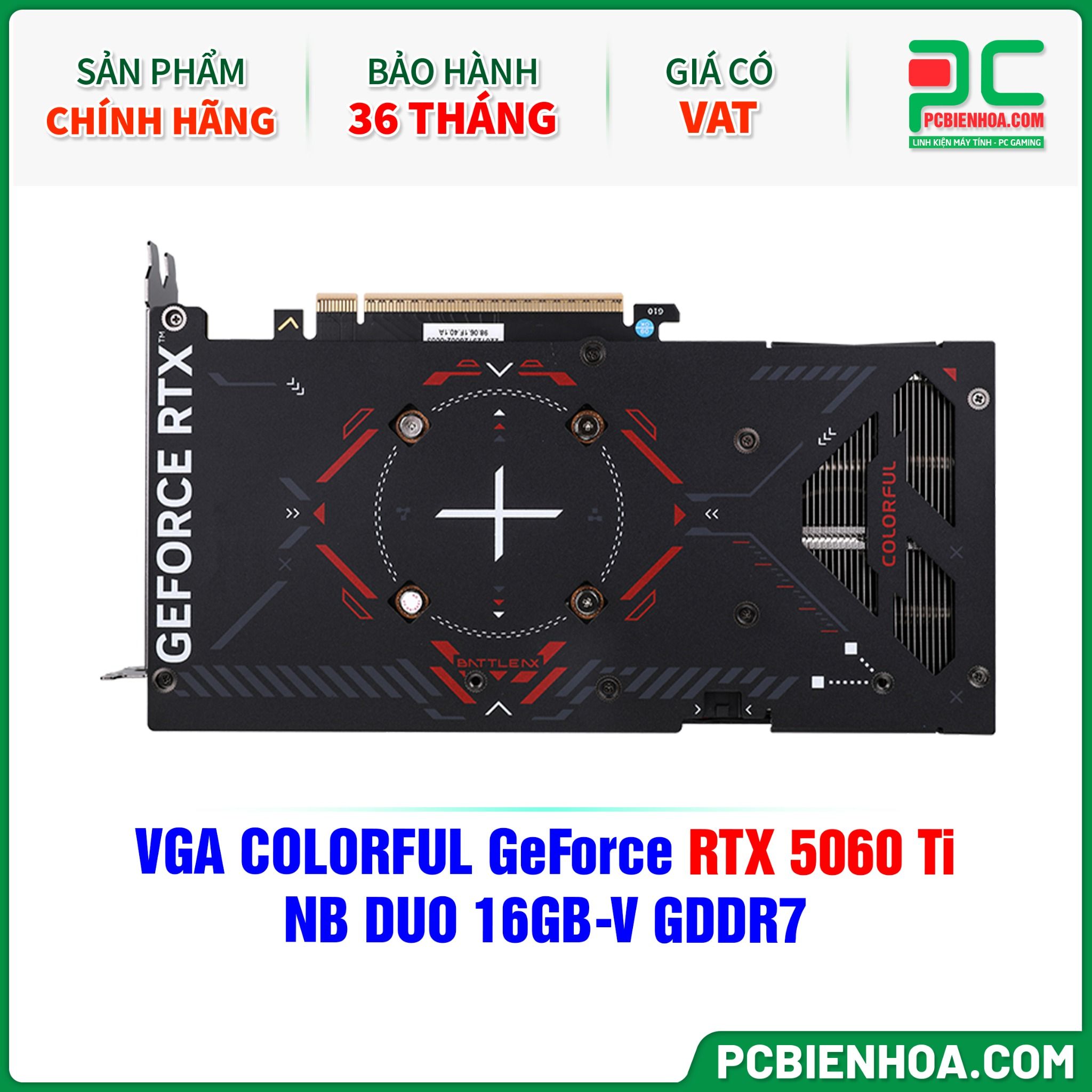 VGA COLORFUL GeForce RTX 5060 Ti NB DUO 16GB-V GDDR7
