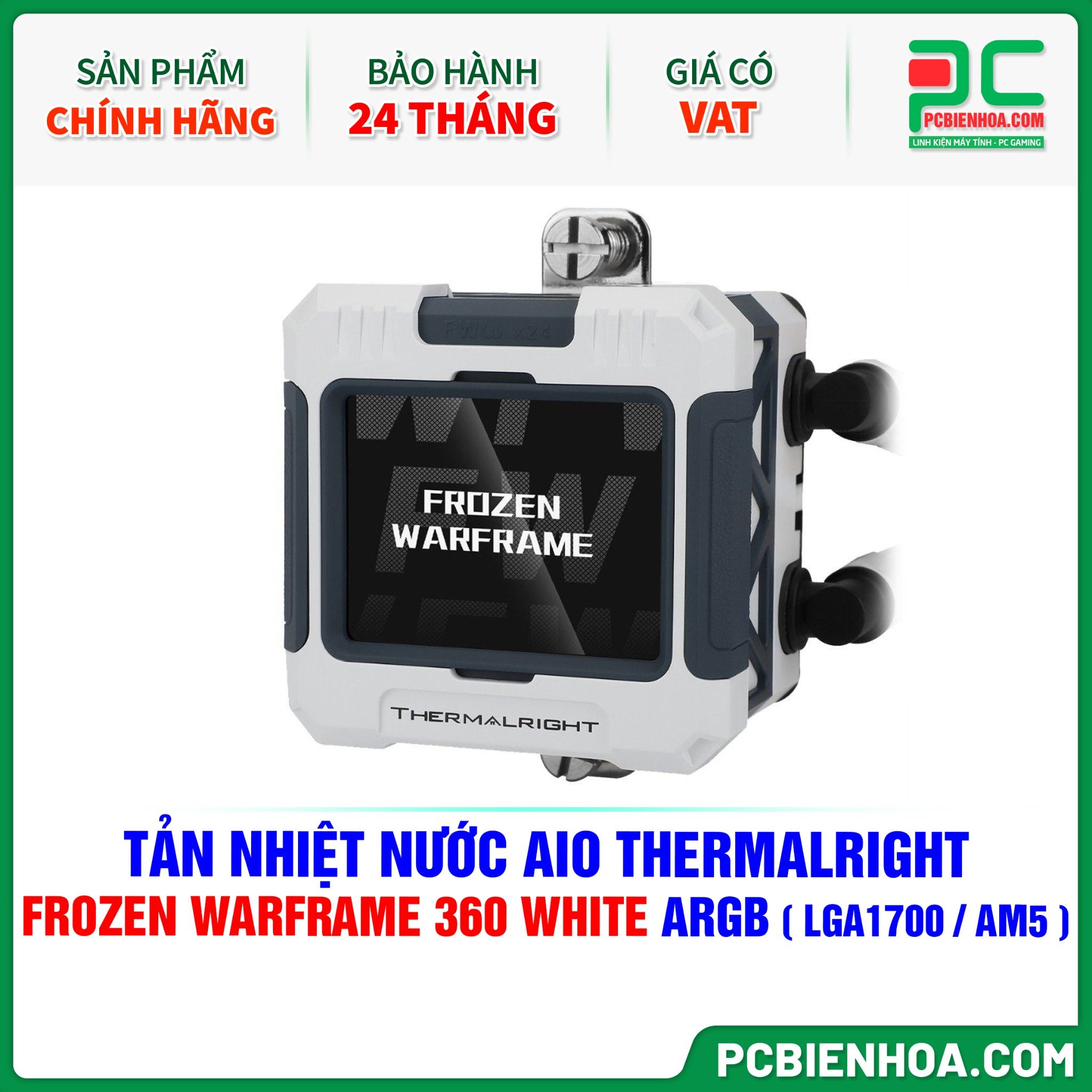 TẢN NHIỆT NƯỚC AIO THERMALRIGHT FROZEN WARFRAME 360 WHITE ARGB ( HỖ TRỢ SOCKET LGA1700 / AM5 )