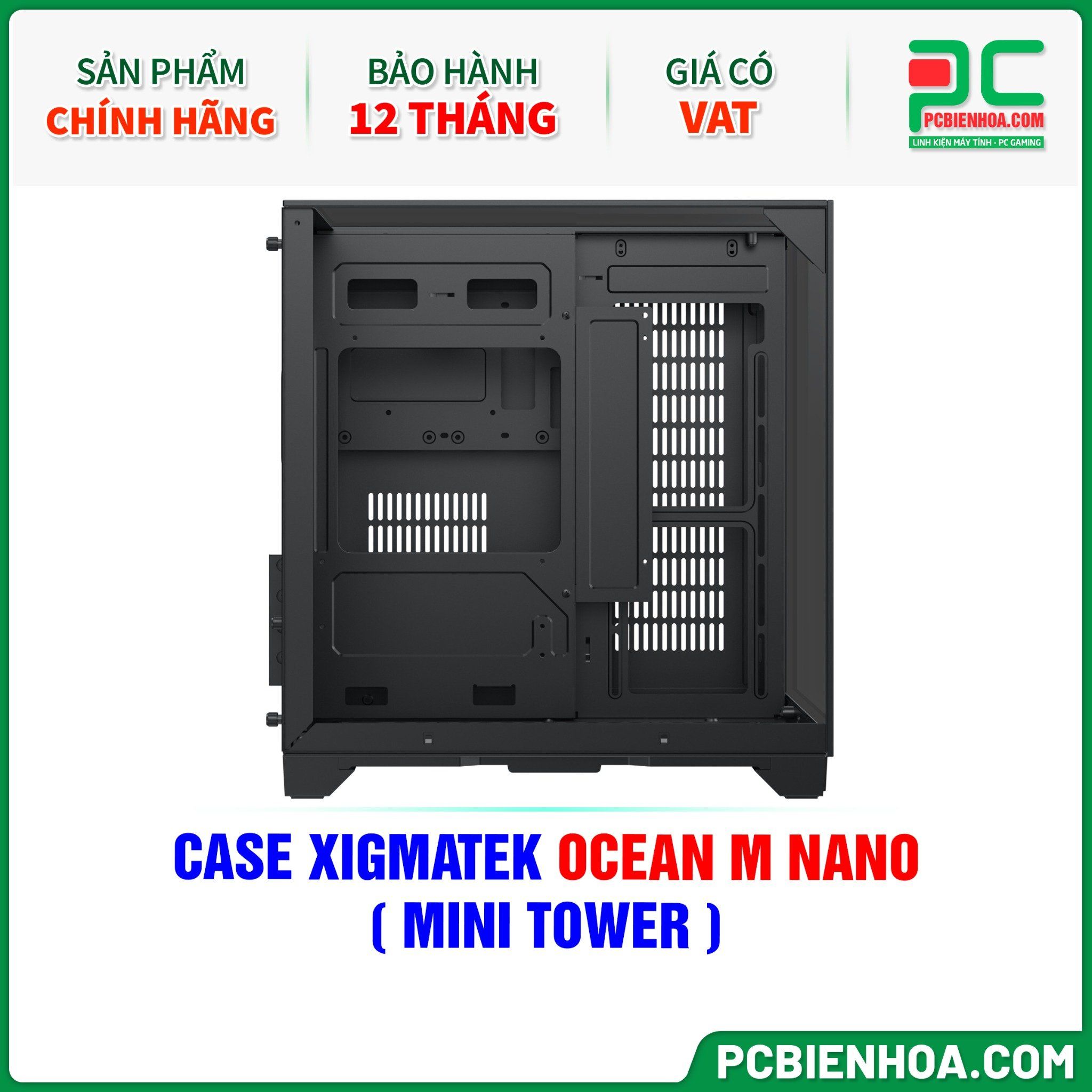 CASE XIGMATEK OCEAN M NANO - CHƯA KÈM FAN ( MINI TOWER - EN45400 )