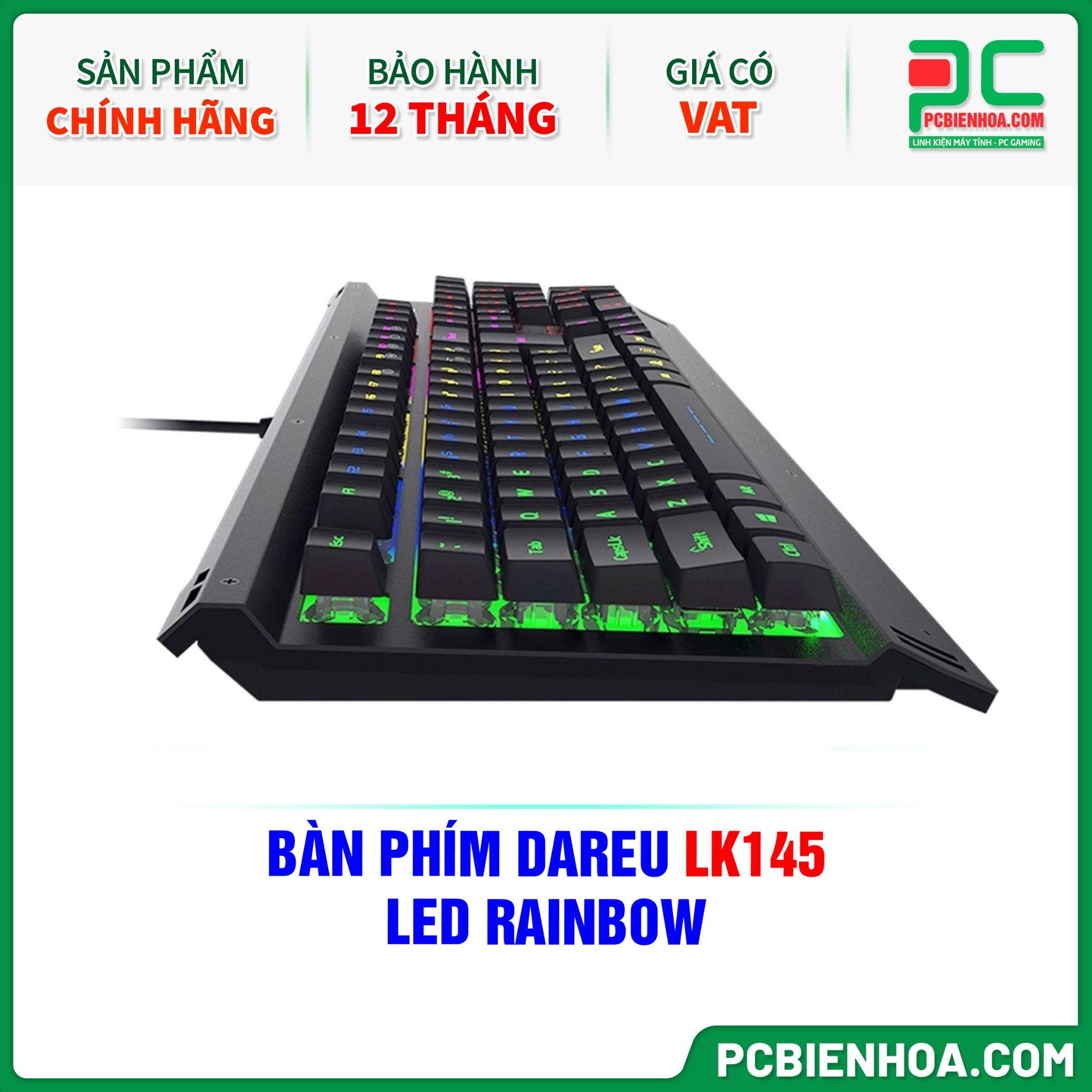 BÀN PHÍM DAREU LK145 LED RAINBOW