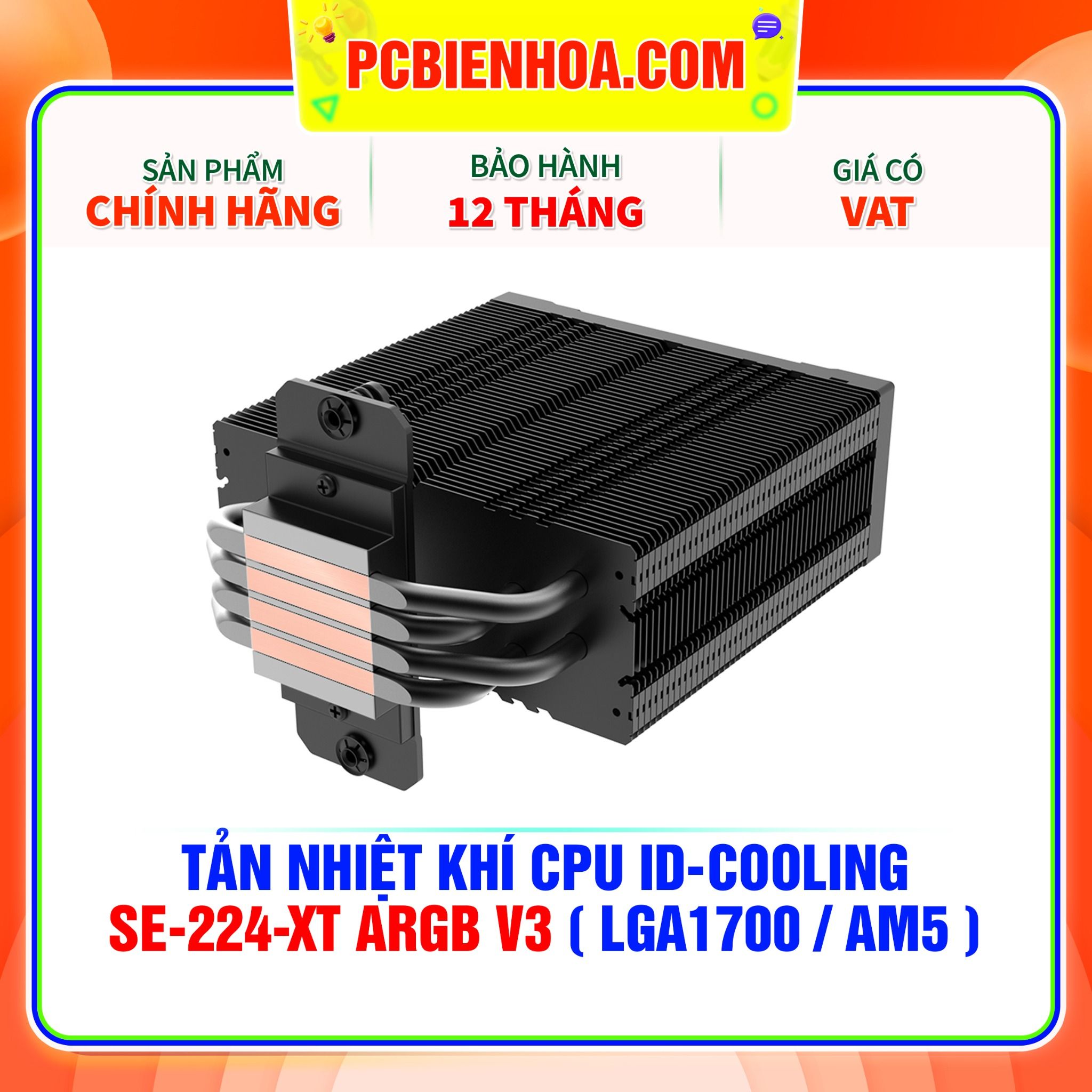  TẢN NHIỆT KHÍ CPU ID-COOLING SE-224-XT ARGB V3 ( HỖ TRỢ SOCKET LGA1700 / AM5 ) 