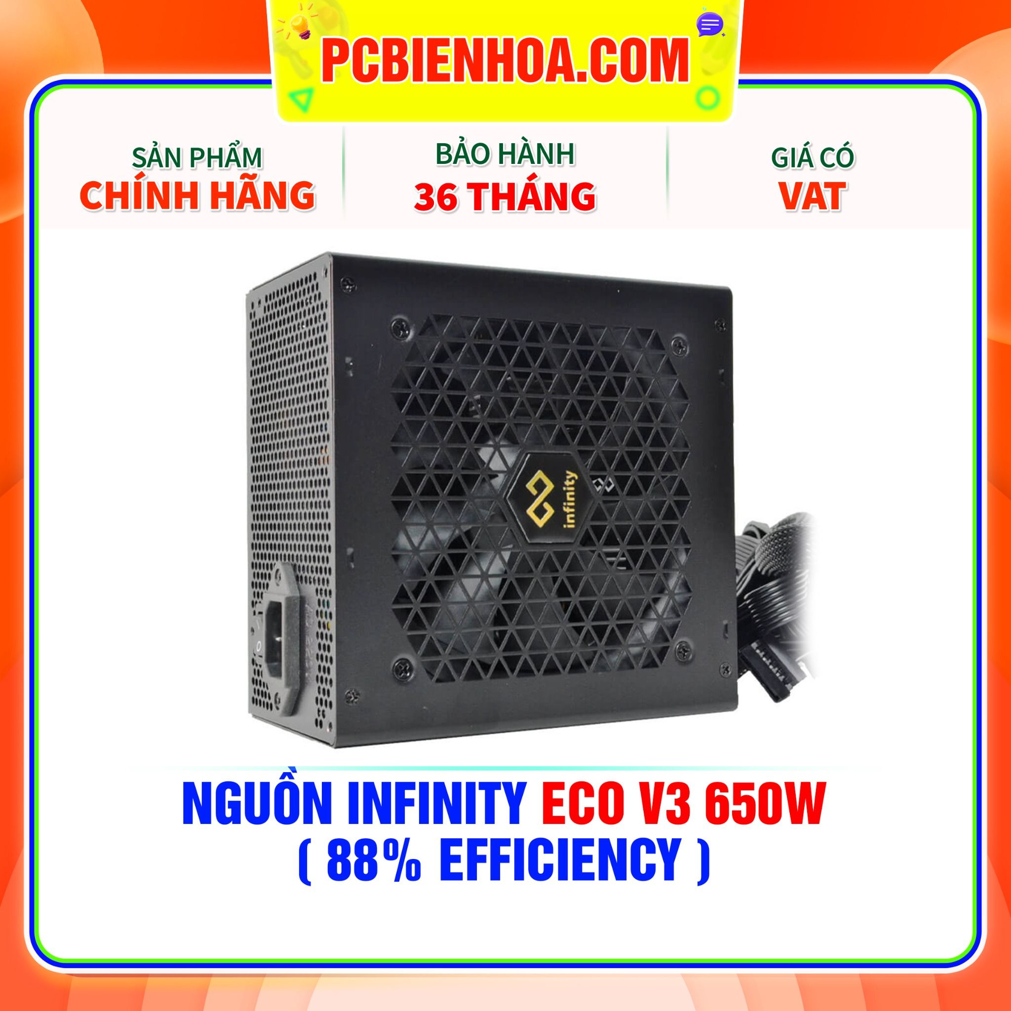  NGUỒN INFINITY ECO V3 650W ( 88% EFFICIENCY ) 