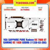  VGA SAPPHIRE PURE Radeon RX 7800 XT GAMING OC 16GB GDDR6 (11330-03-20G) 