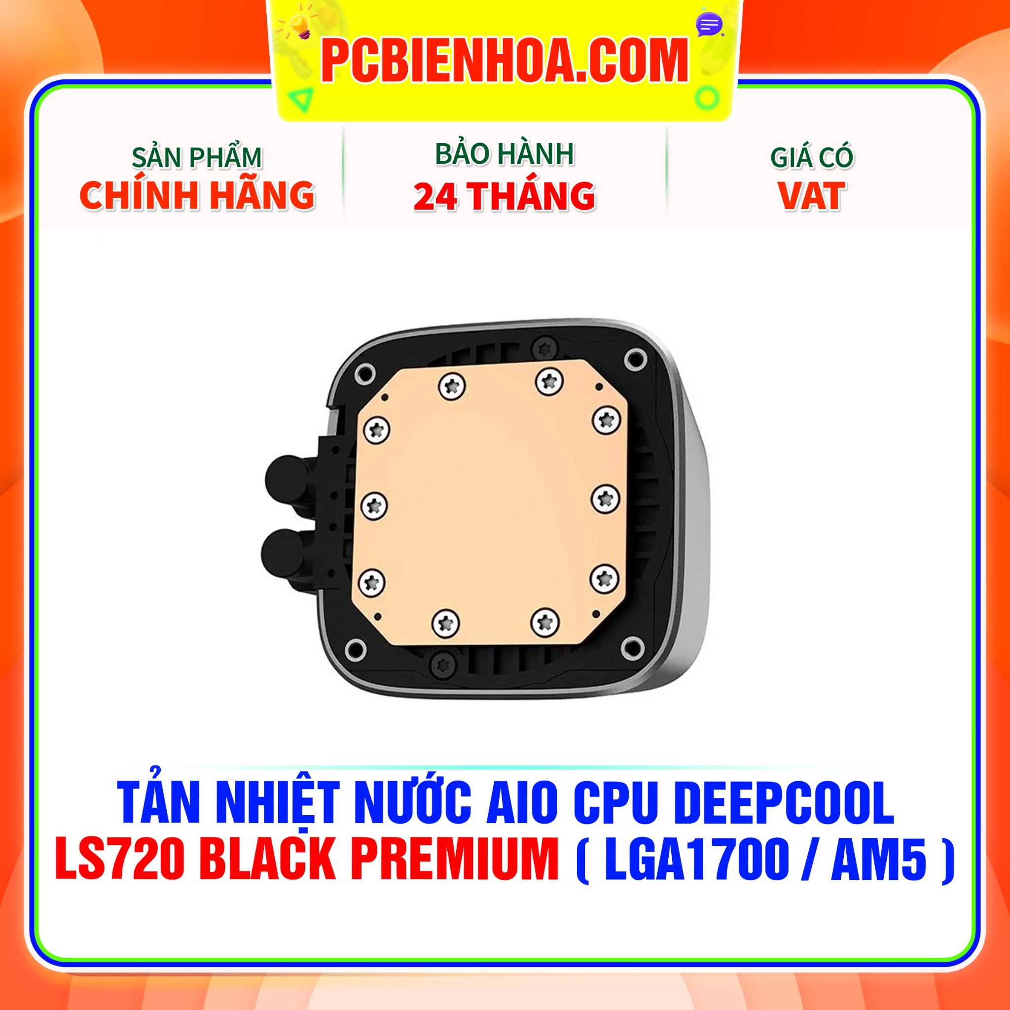  TẢN NHIỆT NƯỚC AIO CPU DEEPCOOL LS720 BLACK PREMIUM ( HỖ TRỢ SOCKET LGA1700 / AM5 ) 