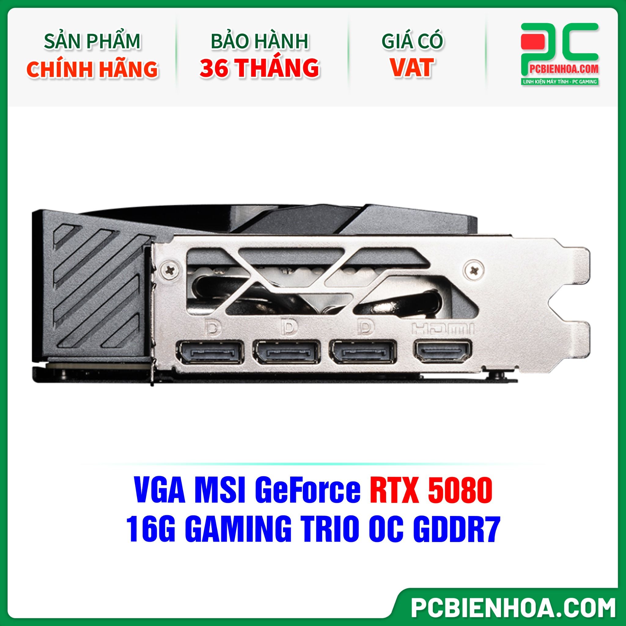 VGA MSI GeForce RTX 5080 16G GAMING TRIO OC GDDR7