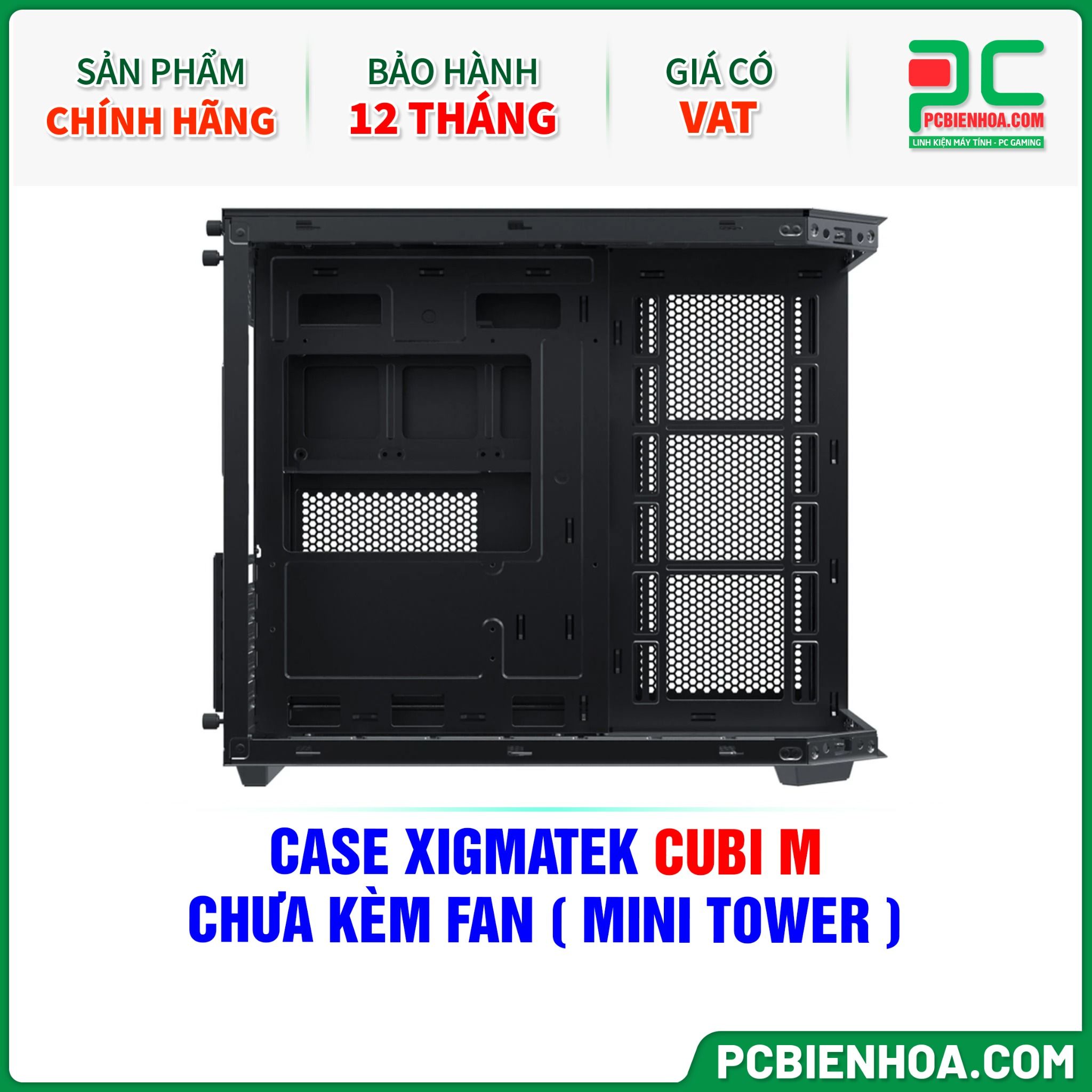 CASE XIGMATEK CUBI M - CHƯA KÈM FAN ( MINI TOWER - EN42775 )