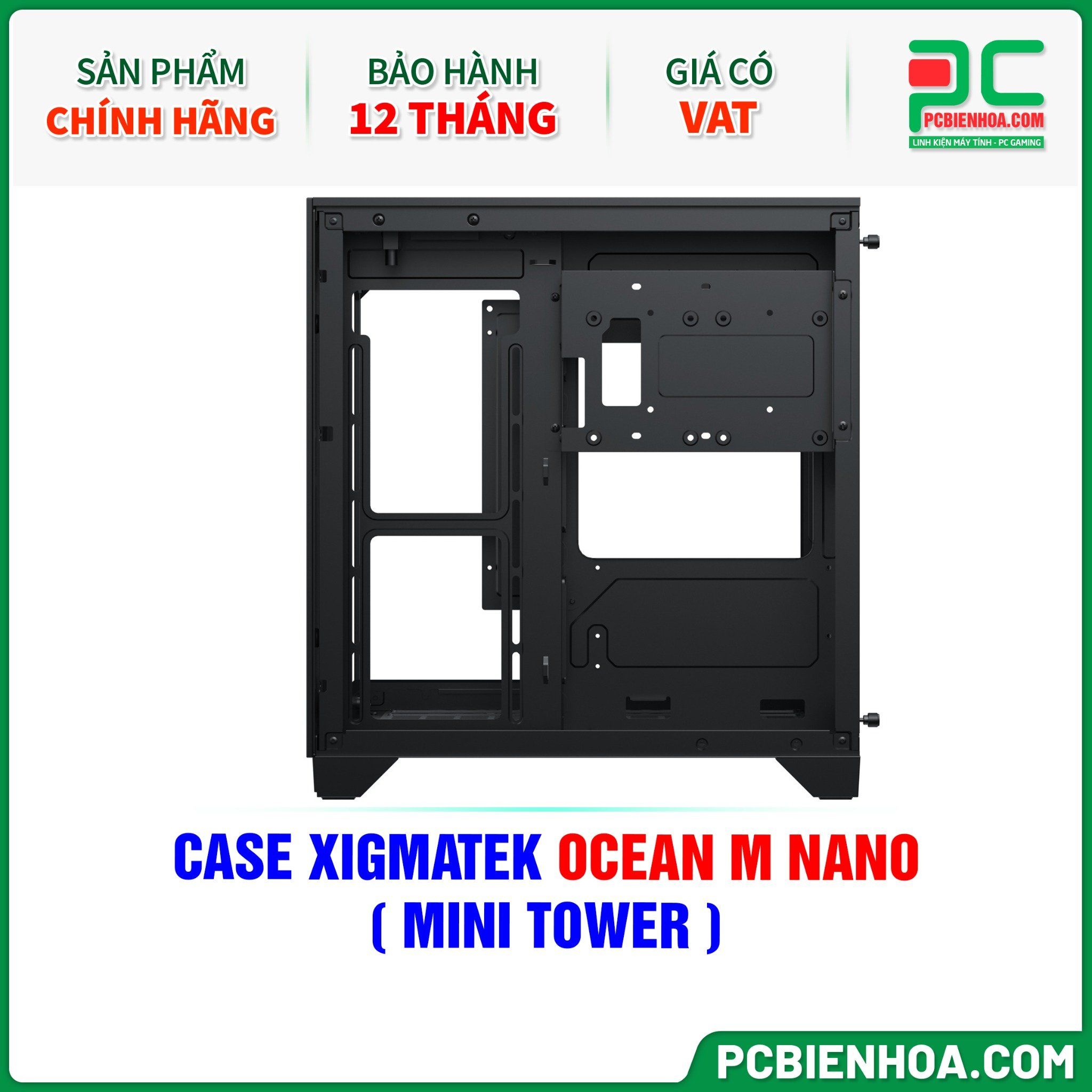 CASE XIGMATEK OCEAN M NANO - CHƯA KÈM FAN ( MINI TOWER - EN45400 )