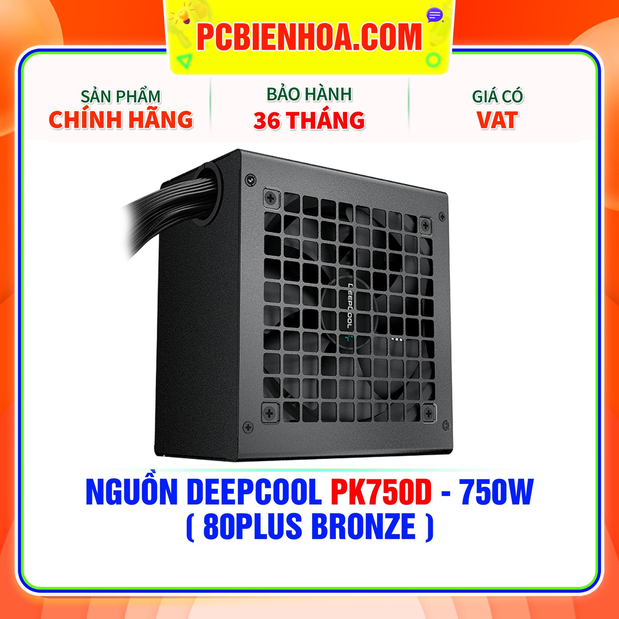  NGUỒN DEEPCOOL PK750D - 750W ( 80PLUS BRONZE ) 