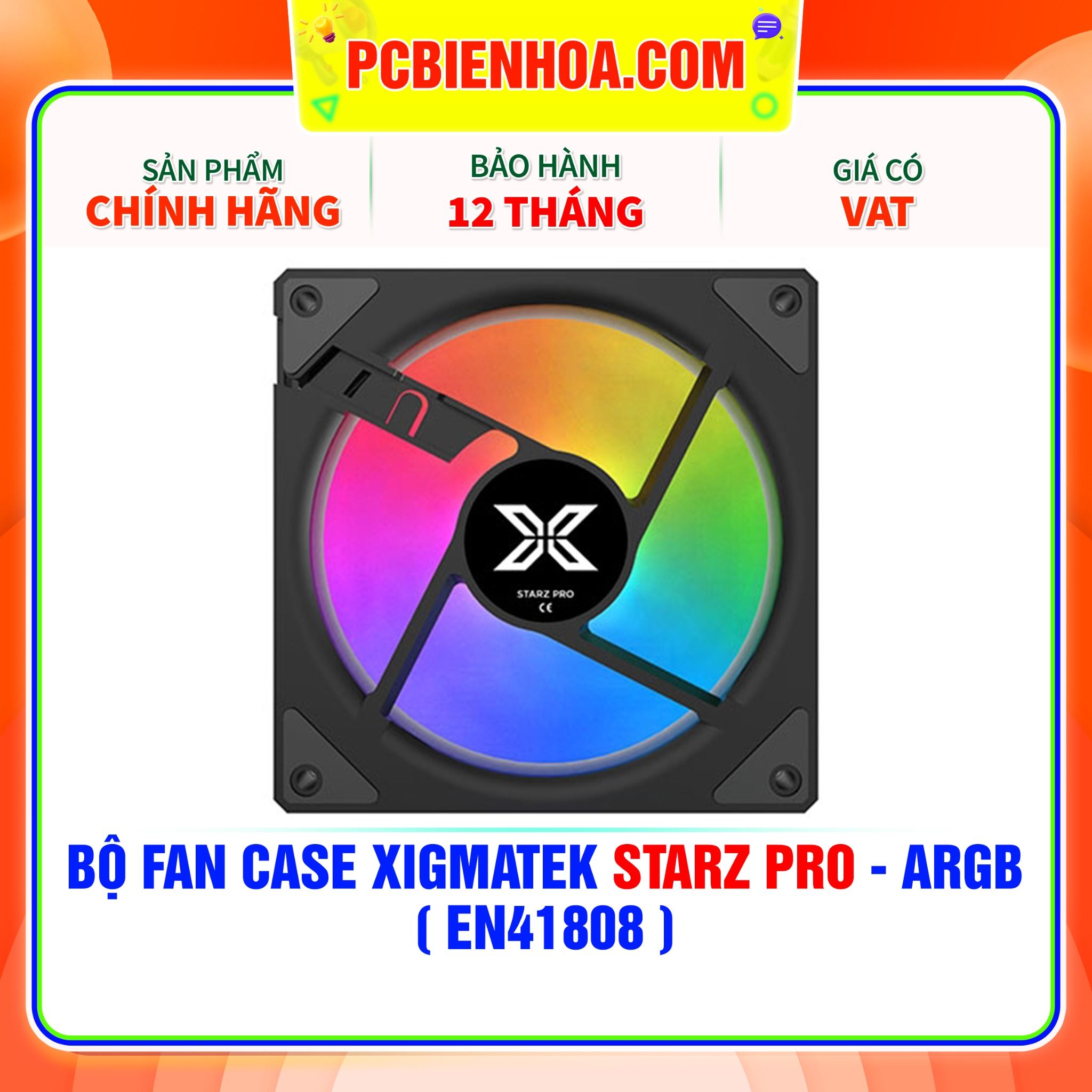  BỘ FAN CASE XIGMATEK STARZ PRO - ARGB ( EN41808 ) 