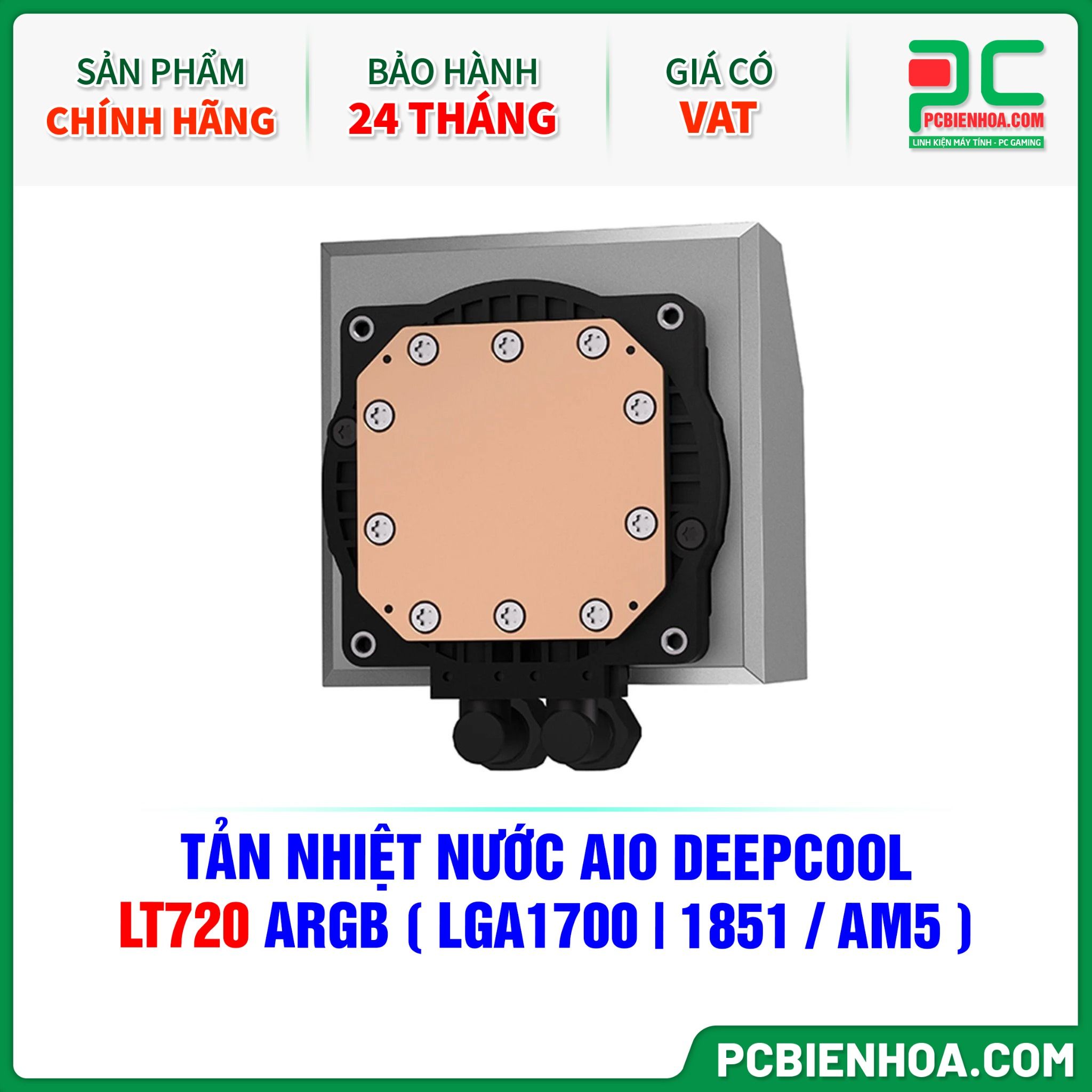 TẢN NHIỆT NƯỚC AIO DEEPCOOL LT720 ARGB ( HỖ TRỢ SOCKET LGA1700|1851 / AM5 )