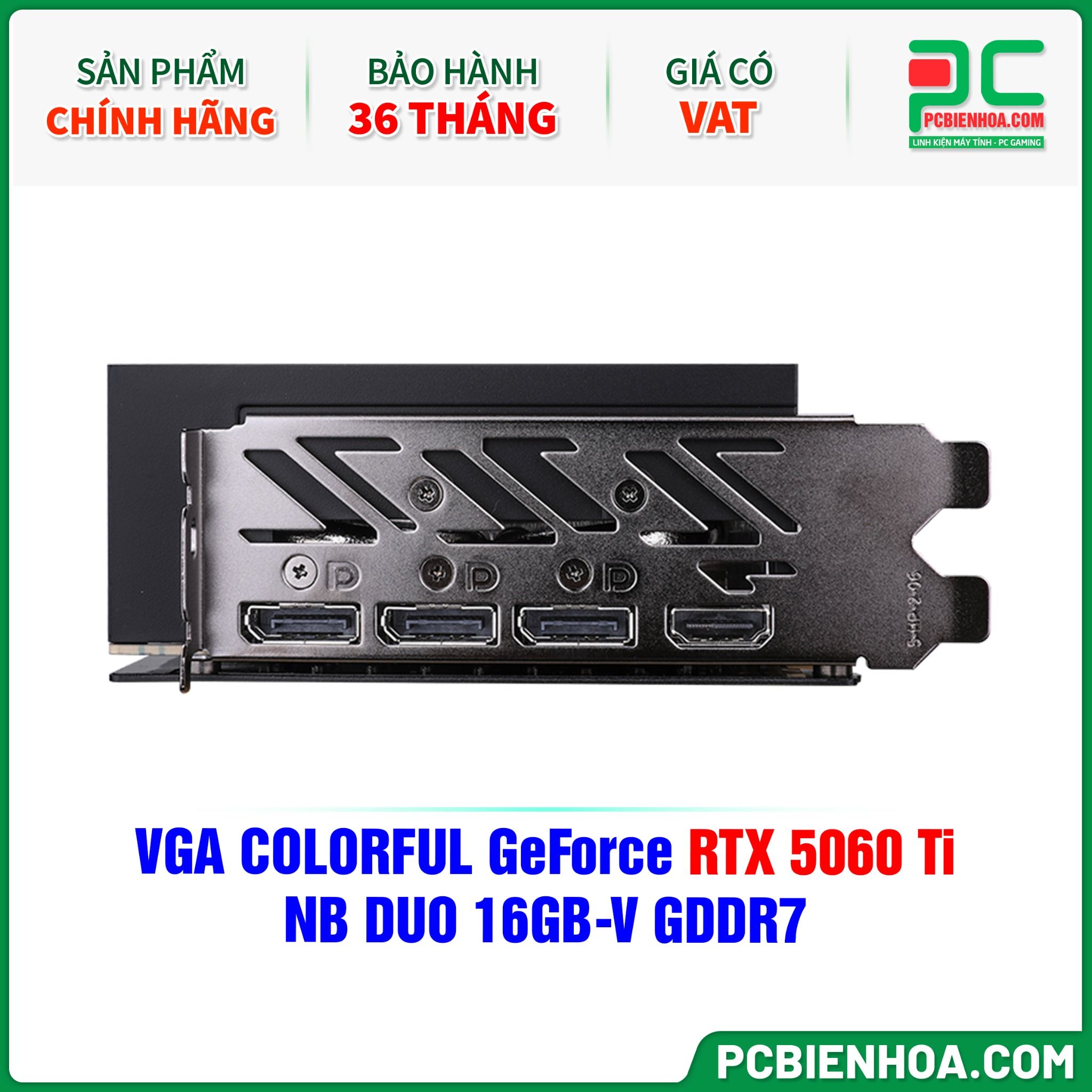 VGA COLORFUL GeForce RTX 5060 Ti NB DUO 16GB-V GDDR7