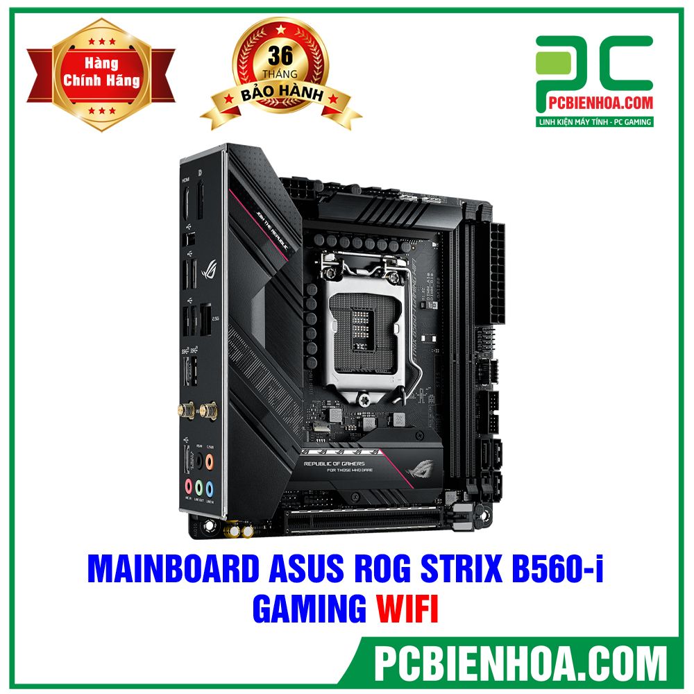 Mainboard ASUS ROG STRIX B560-I GAMING WIFI ( LGA1200 / MINI-ITX / 2xDDR4 ) (LIÊN HỆ ĐẶT HÀNG)
