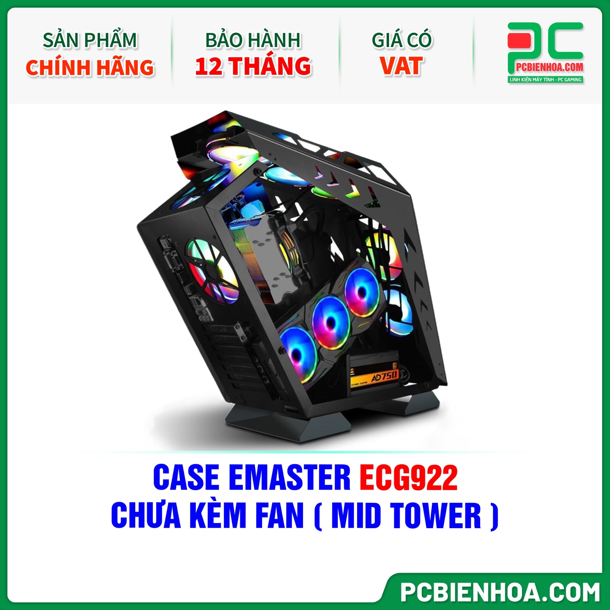 CASE EMASTER ECG922 - CHƯA KÈM FAN ( MID TOWER )