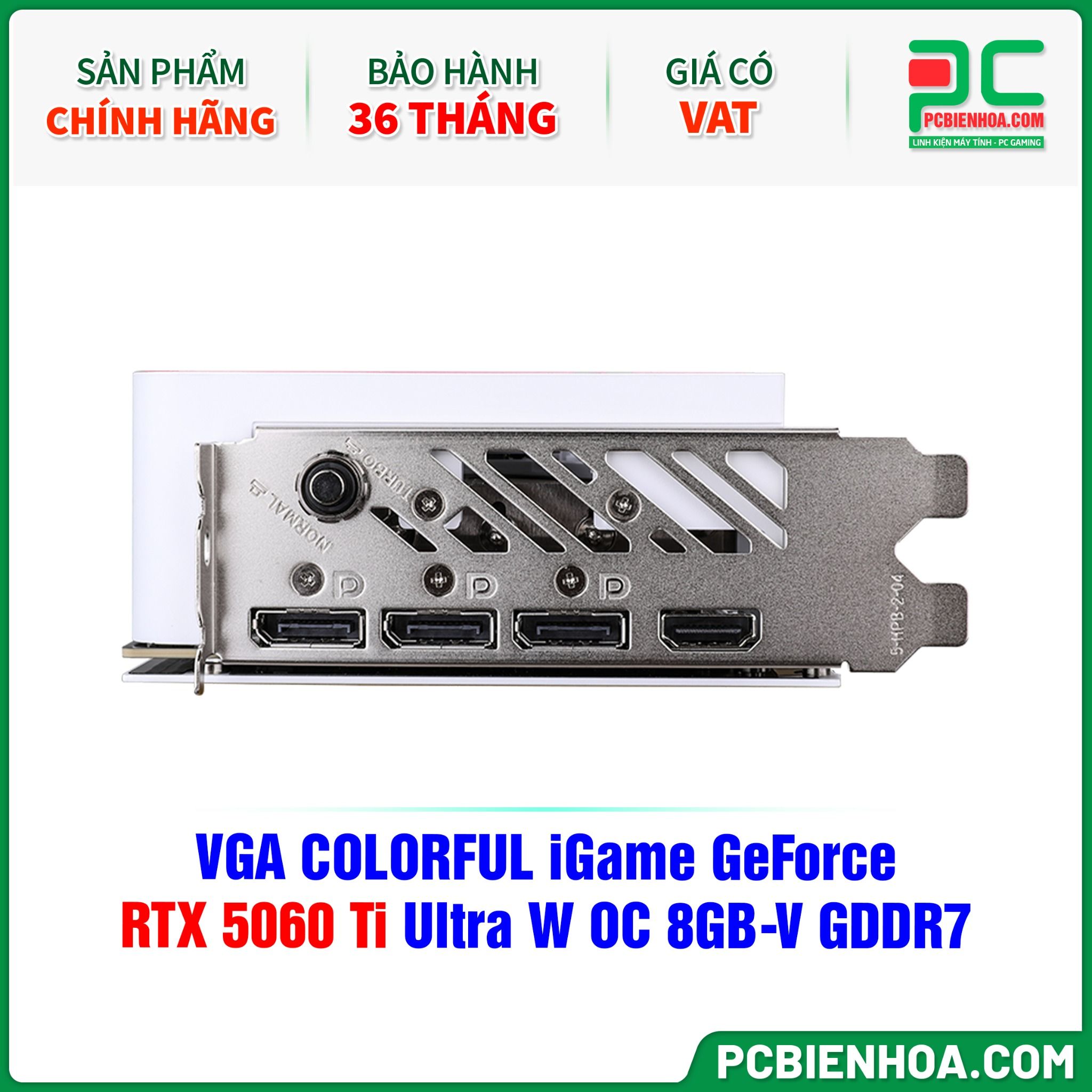 VGA COLORFUL iGame GeForce RTX 5060 Ti Ultra W OC 8GB-V GDDR7