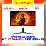  MÀN HÌNH AOC 25G3Z/74 24.5in FullHD IPS 240Hz 0.5ms ( HDMI / DP ) 