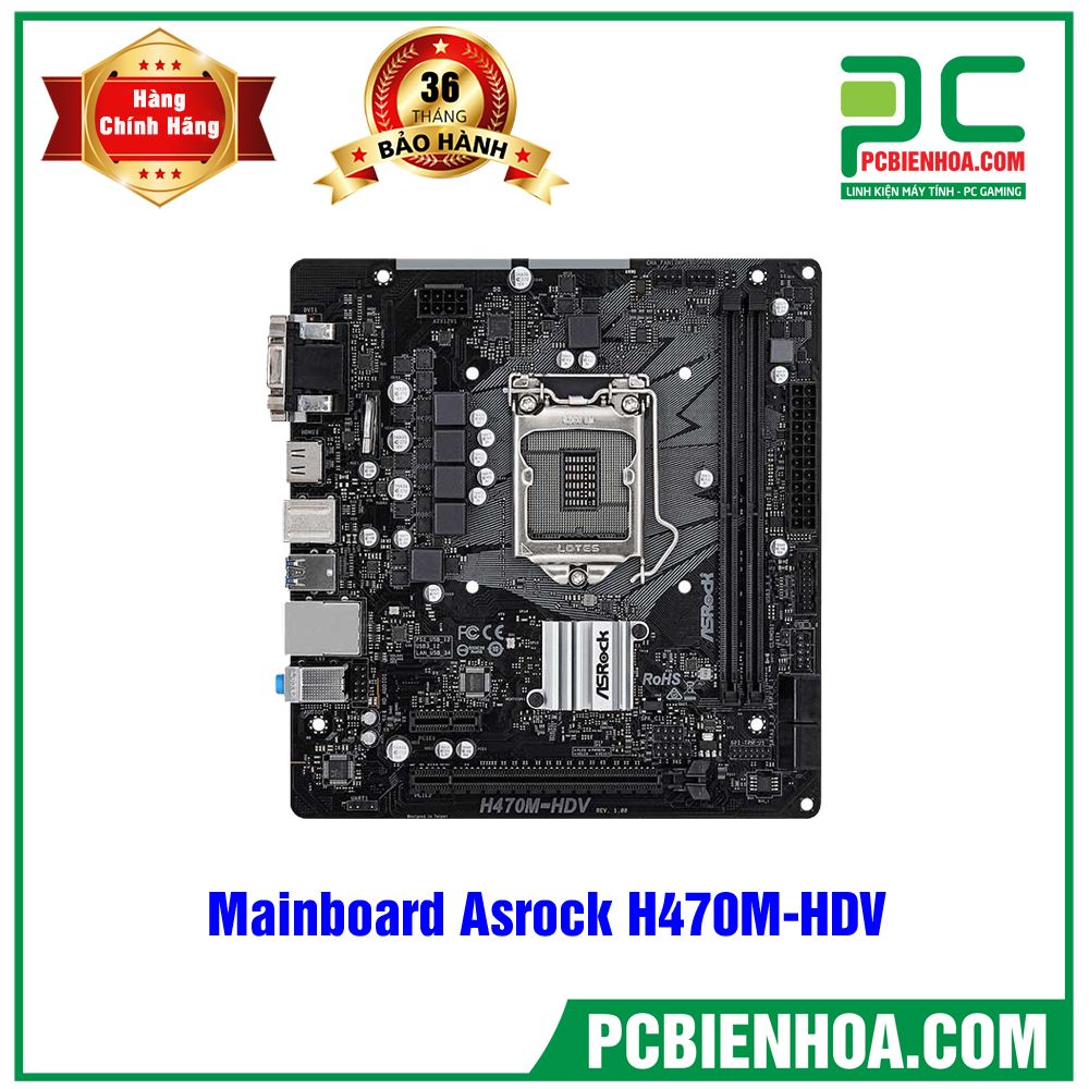 Mainboard Asrock H470M-HDV ( LGA1200 / M-ATX / 2xDDR4 )