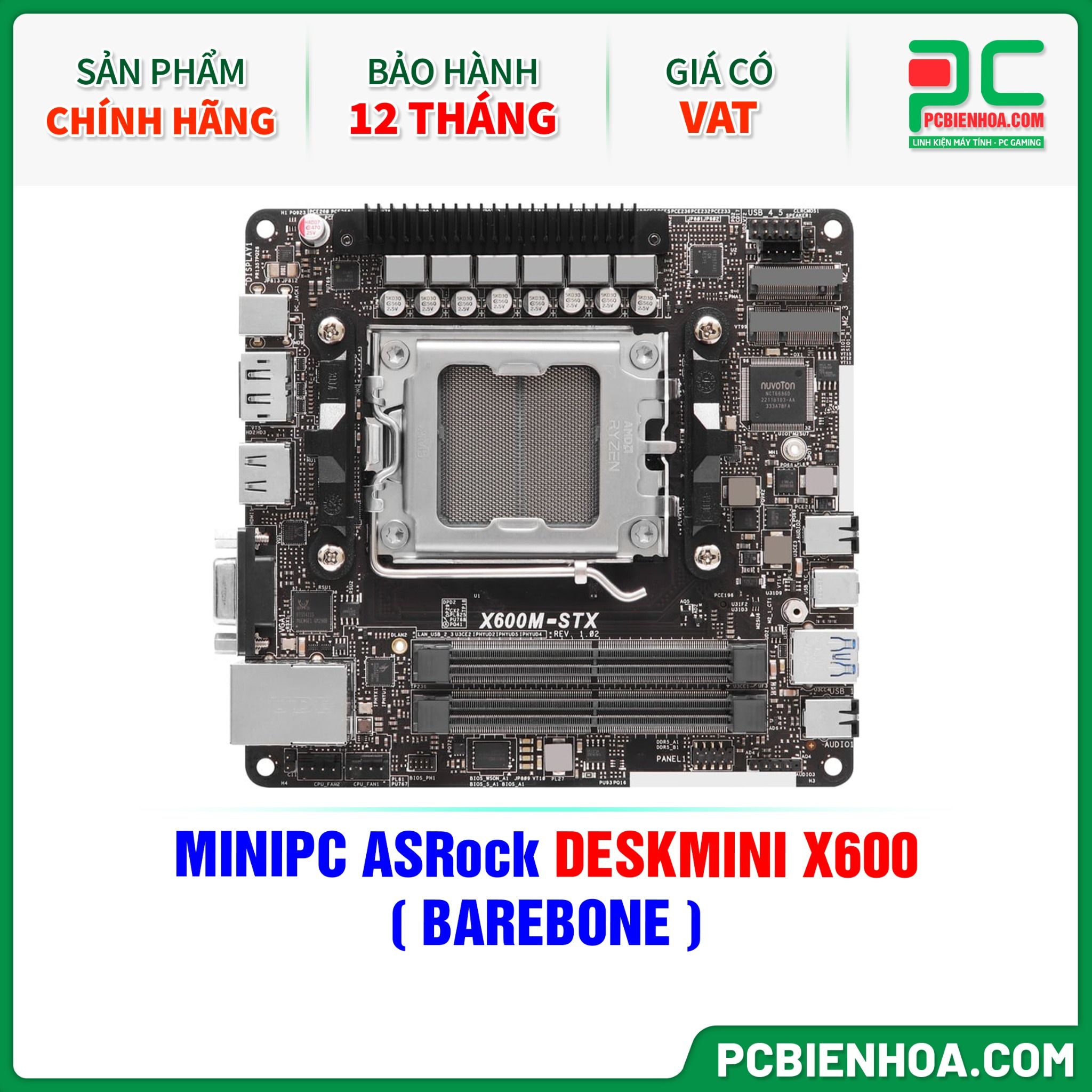 MINIPC ASRock DESKMINI X600 ( BAREBONE )