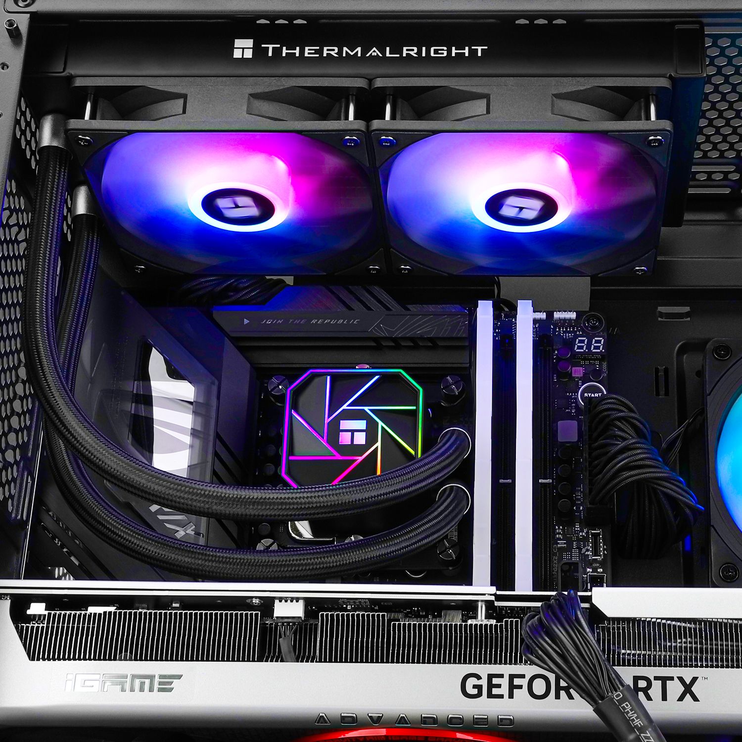 TẢN NHIỆT NƯỚC AIO THERMALRIGHT AQUA ELITE 240 BLACK V3 ARGB ( HỖ TRỢ SOCKET LGA1700 / AM5 )