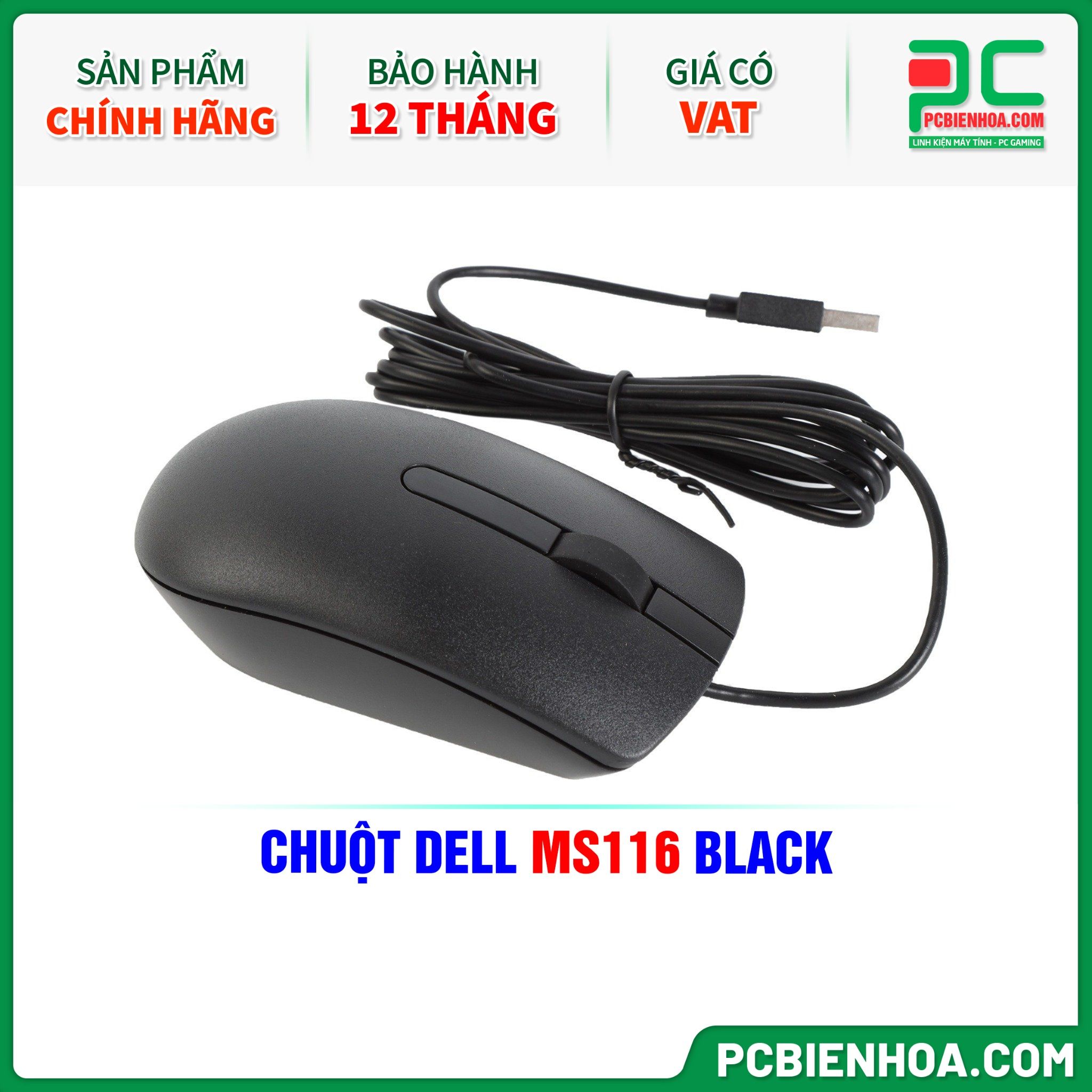 CHUỘT DELL MS116 BLACK