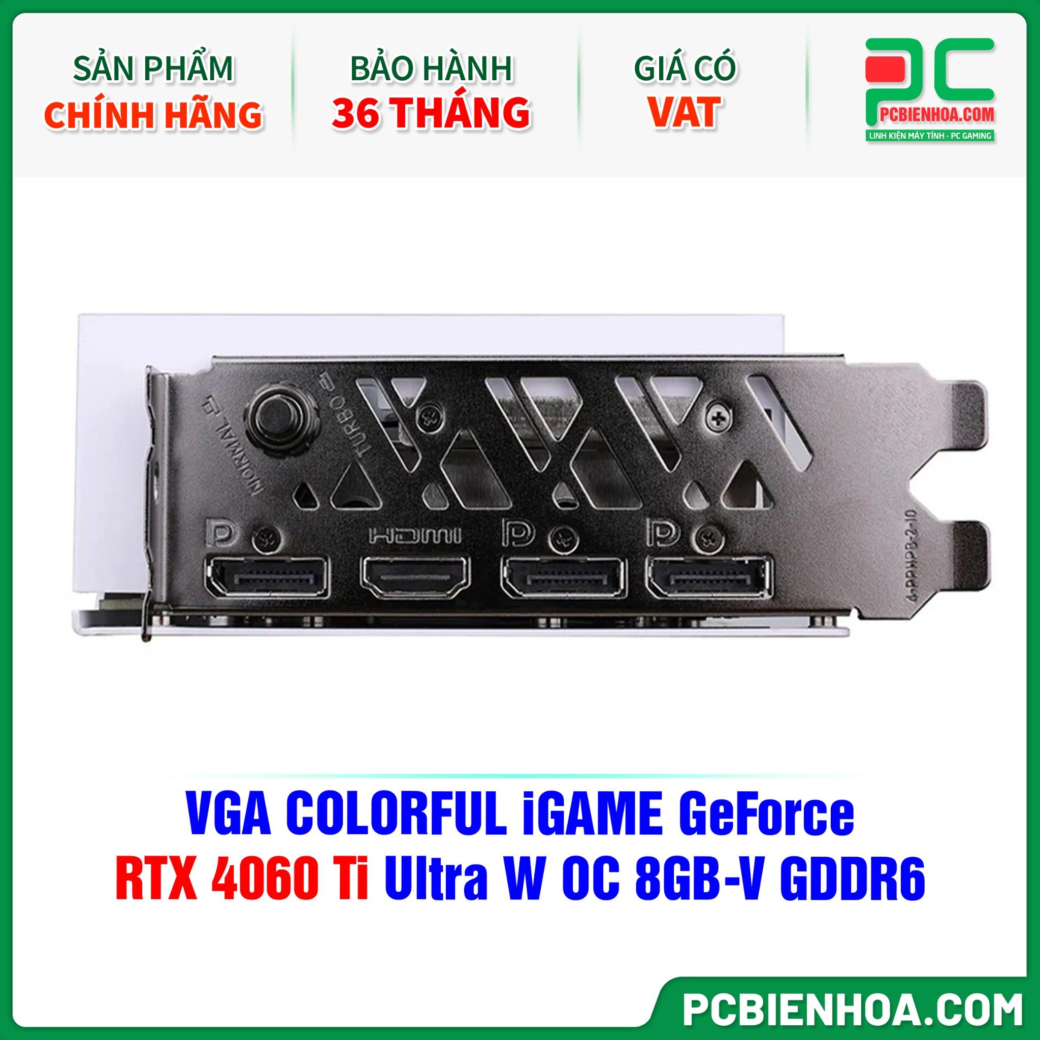 VGA COLORFUL iGAME GeForce RTX 4060 Ti Ultra W OC 8GB-V GDDR6
