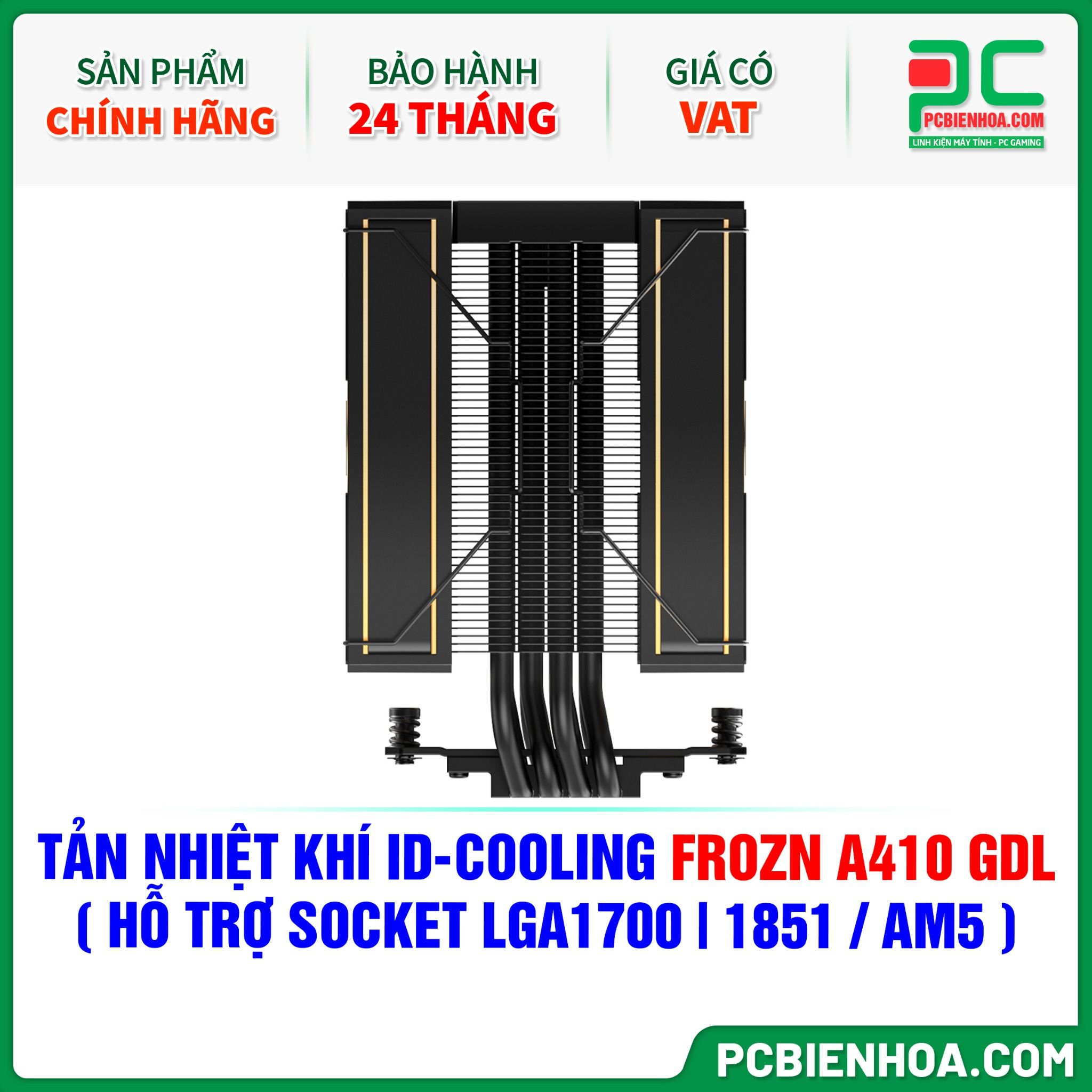 TẢN NHIỆT KHÍ ID-COOLING FROZN A410 GDL ( HỖ TRỢ SOCKET LGA1700|1851 / AM5 )