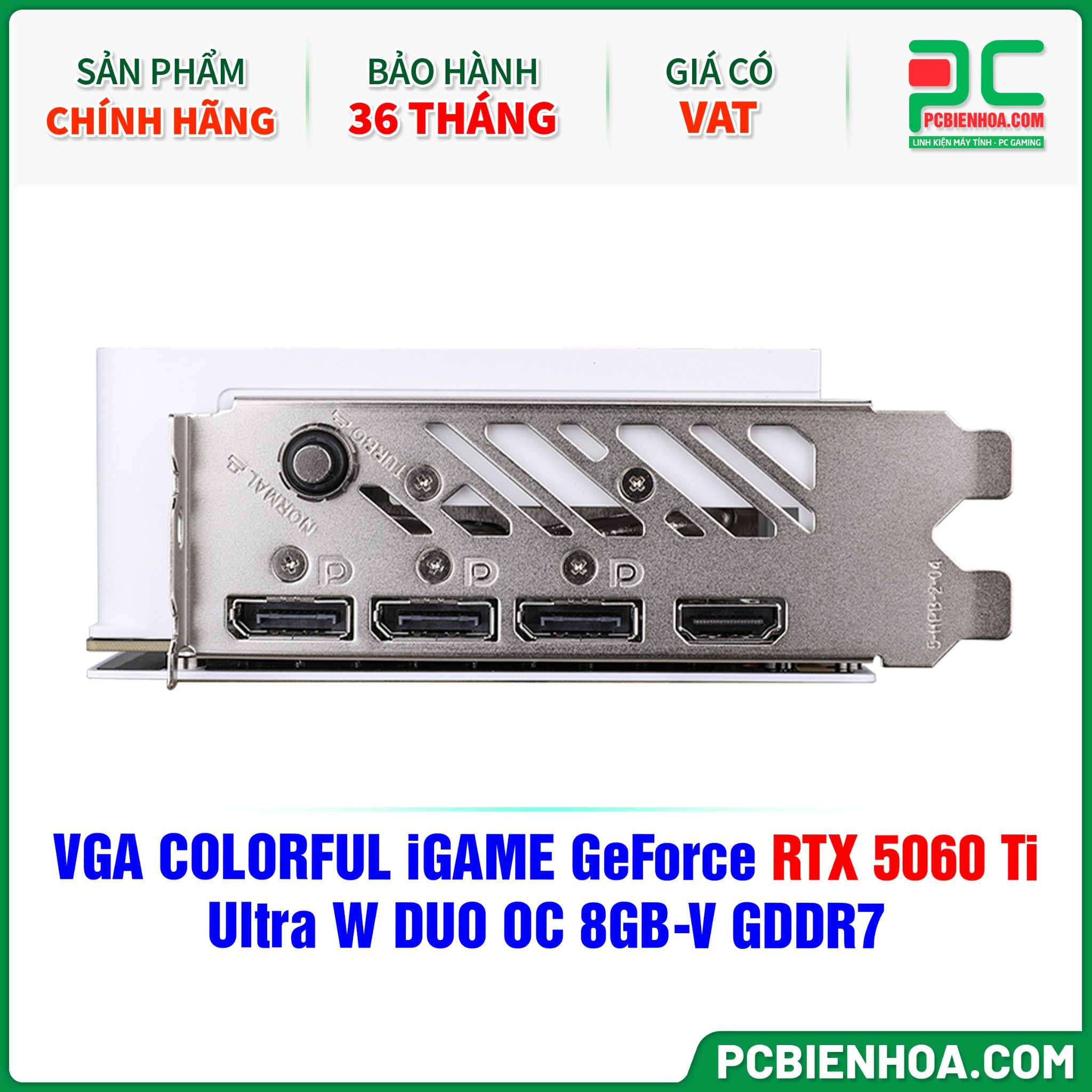 VGA COLORFUL iGAME GeForce RTX 5060 Ti Ultra W DUO OC 8GB-V GDDR7