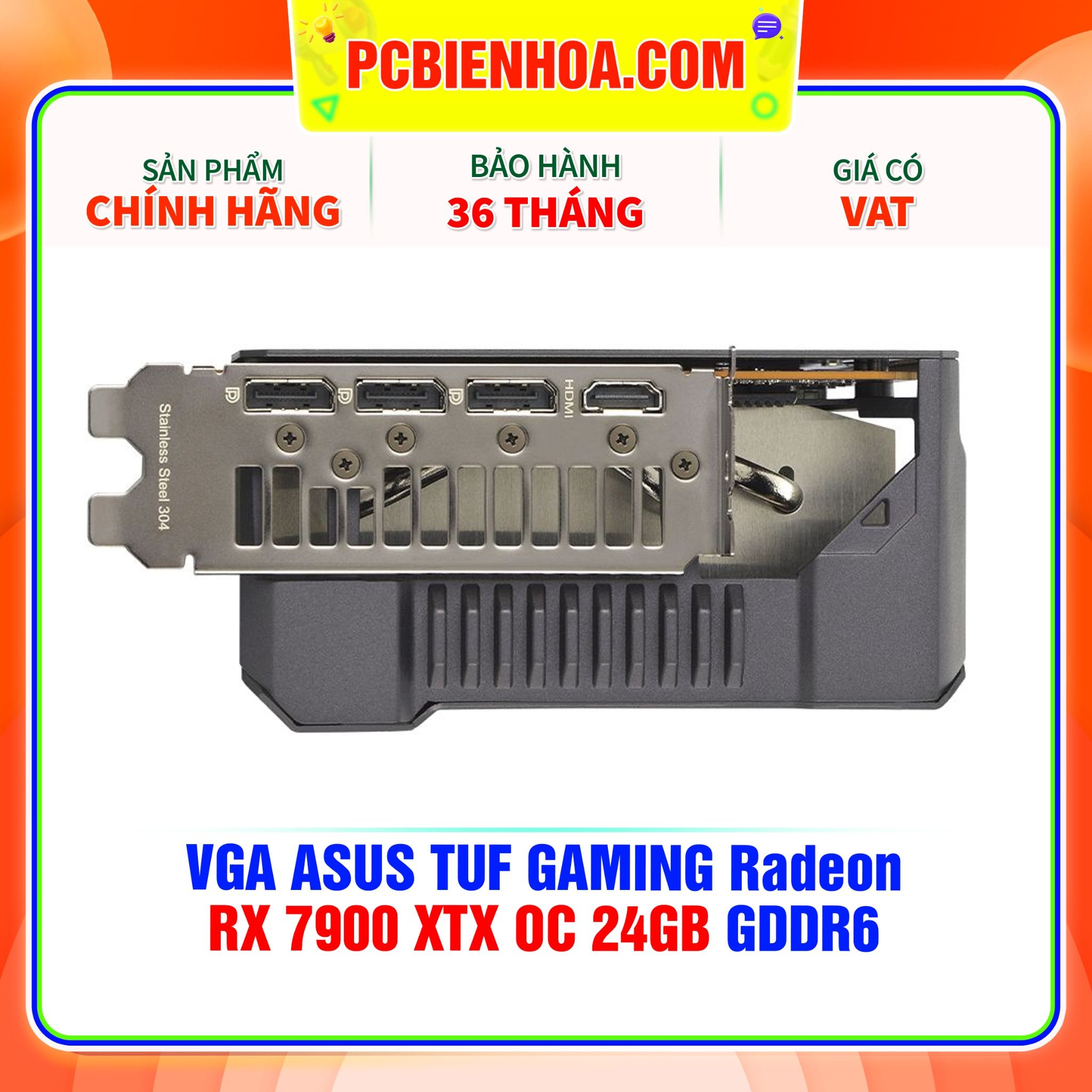  VGA ASUS TUF GAMING Radeon RX 7900 XTX OC 24GB GDDR6 ( TUF-RX7900XTX-O24G-GAMING ) 