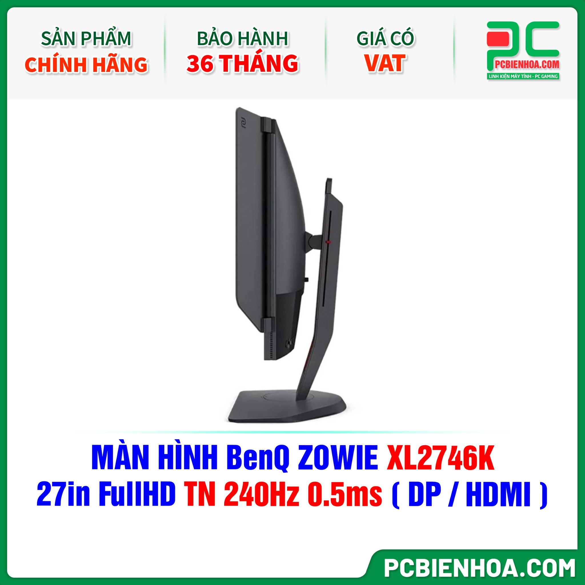 MÀN HÌNH BenQ ZOWIE XL2746K - 27in FullHD TN 240Hz 0.5ms ( DP / HDMI )