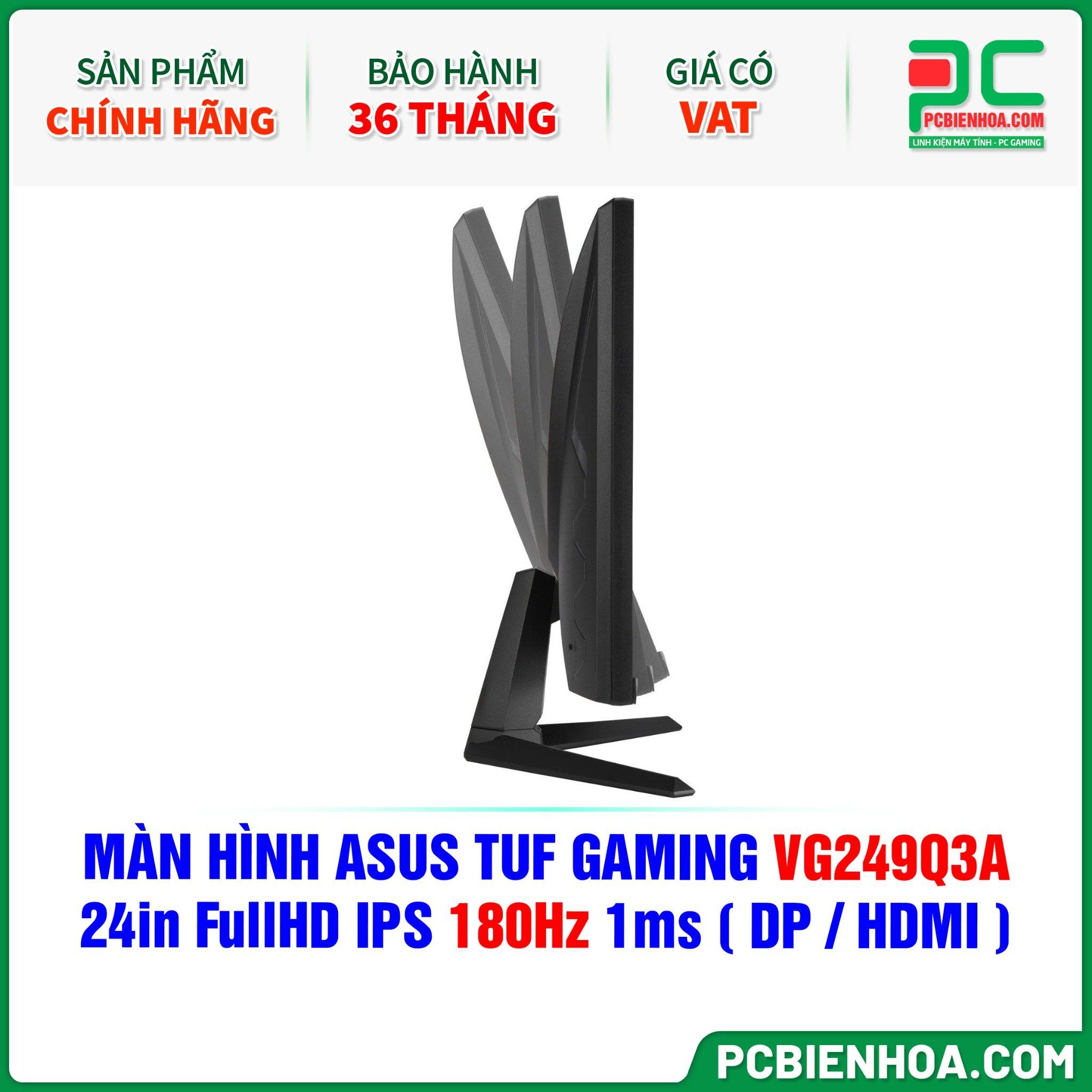 MÀN HÌNH ASUS TUF GAMING VG249Q3A - 24in FullHD IPS 180Hz 1ms ( DP / HDMI )