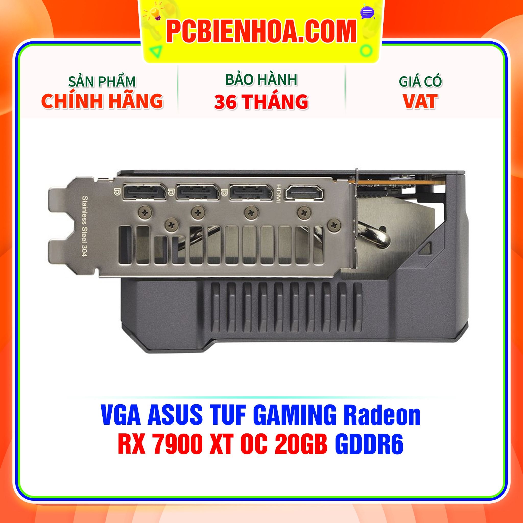  VGA ASUS TUF GAMING Radeon RX 7900 XT OC 20GB GDDR6 ( TUF-RX7900XT-O20G-GAMING ) 