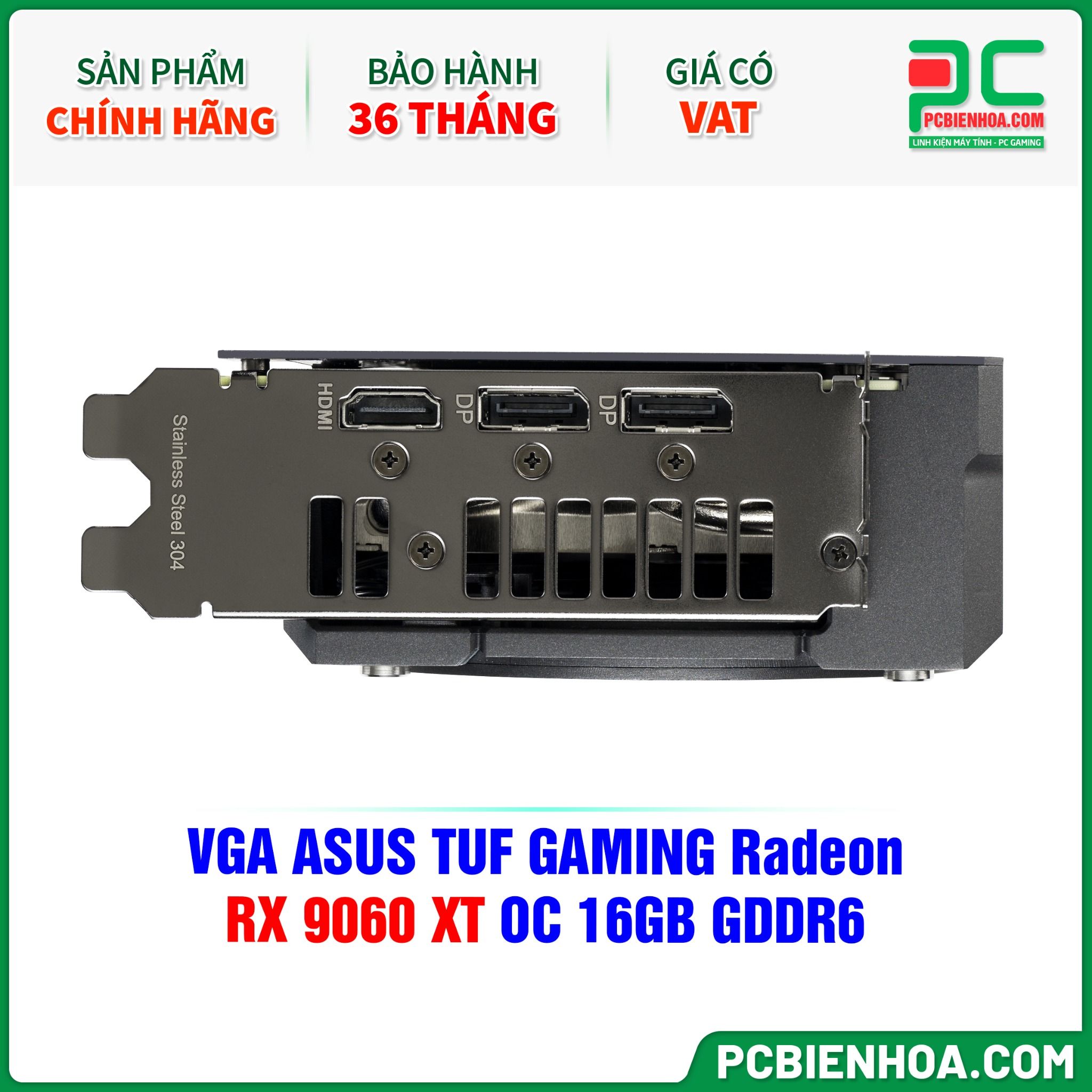 VGA ASUS TUF GAMING Radeon RX 9060 XT OC 16GB GDDR6 ( TUF-RX9060XT-O16G-GAMING )