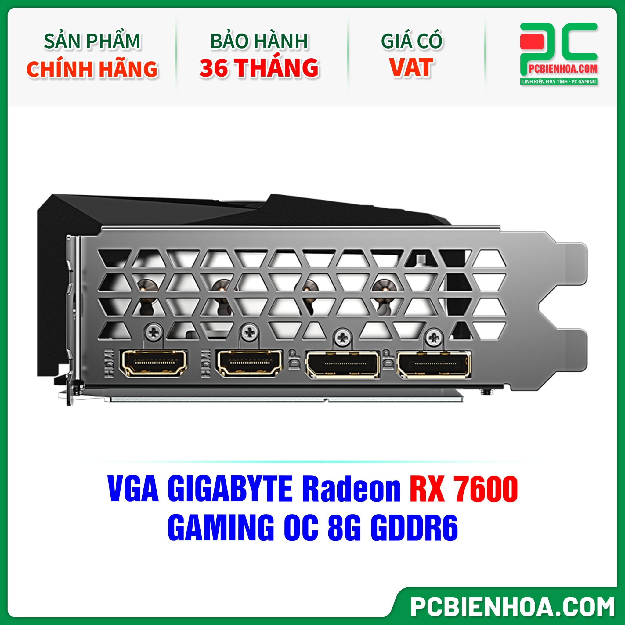 VGA GIGABYTE Radeon RX 7600 GAMING OC 8G GDDR6 ( GV-R76GAMING OC-8GD )