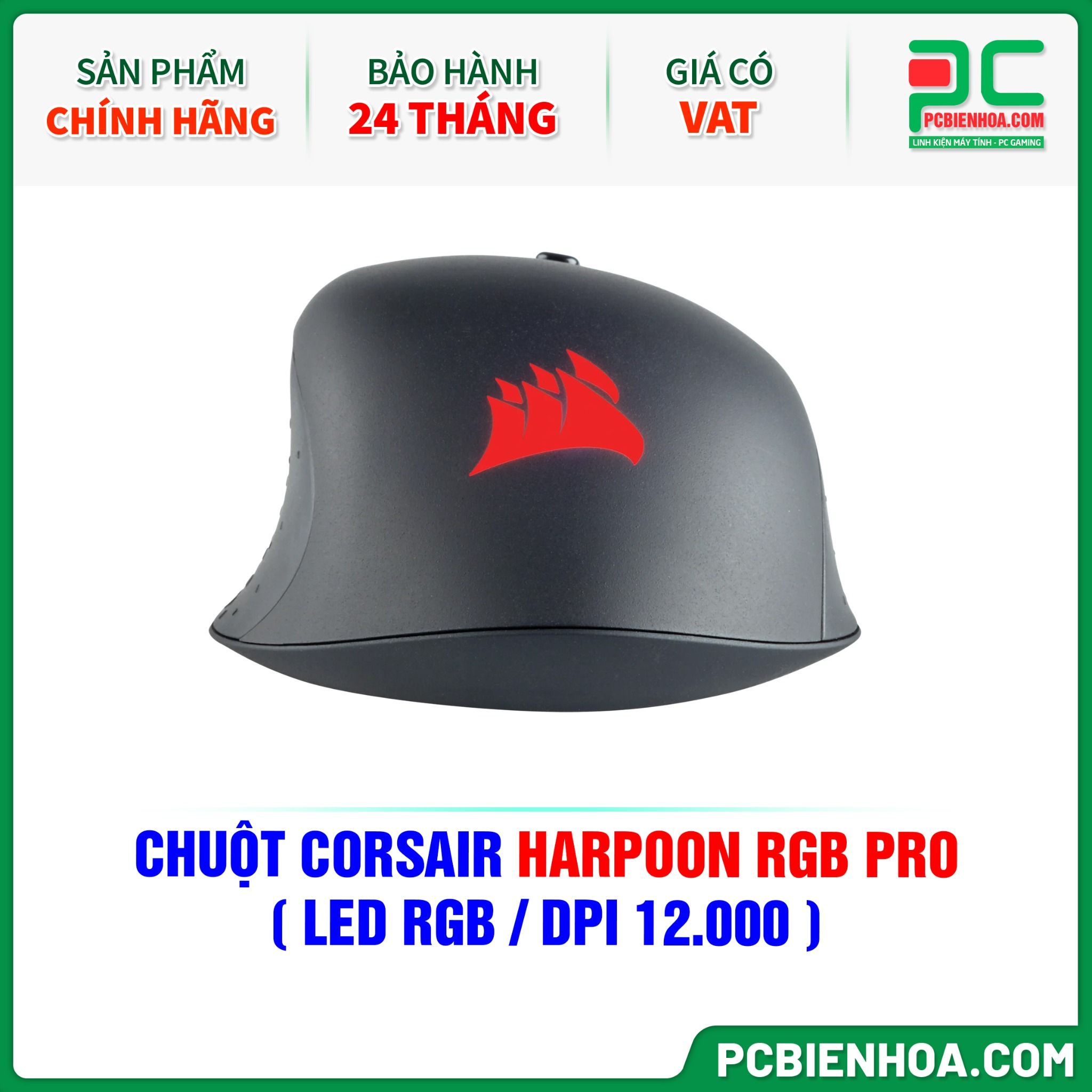 CHUỘT CORSAIR HARPOON RGB PRO ( LED RGB / DPI 12.000 )