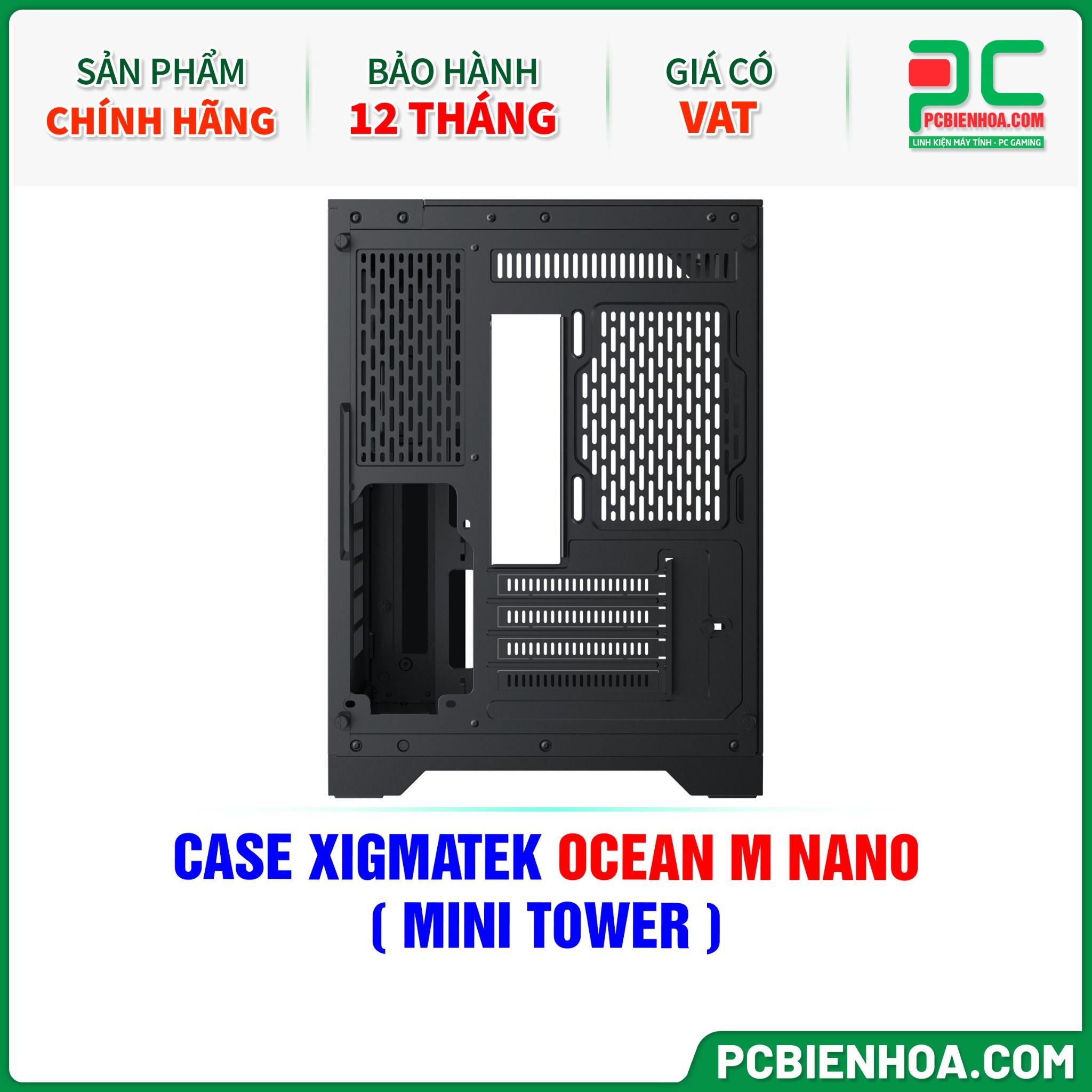 CASE XIGMATEK OCEAN M NANO - CHƯA KÈM FAN ( MINI TOWER - EN45400 )