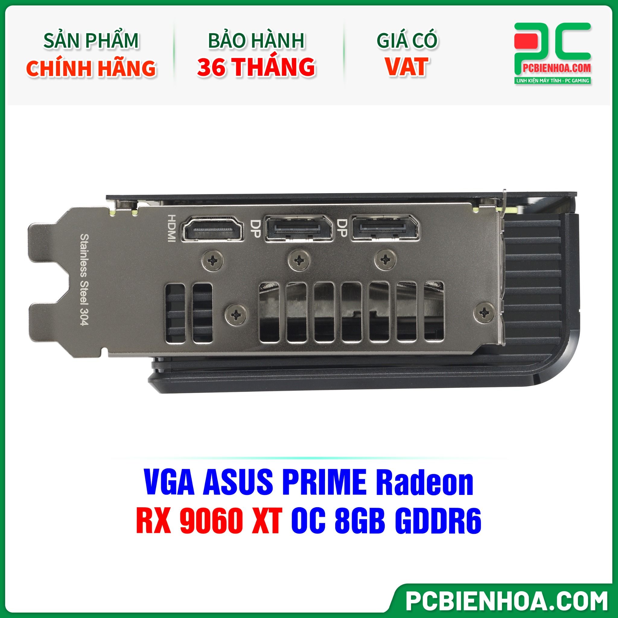 VGA ASUS PRIME Radeon RX 9060 XT OC 8GB GDDR6 ( PRIME-RX9060XT-O8G )