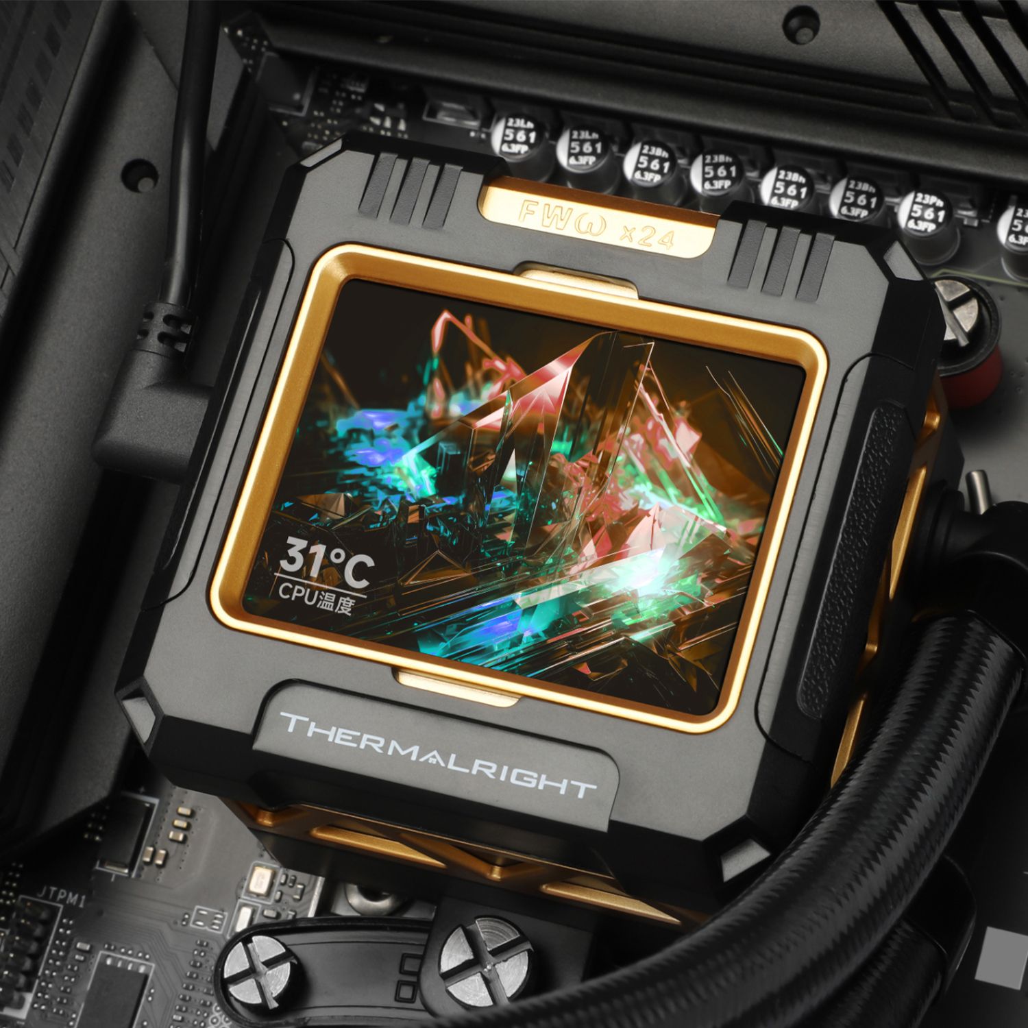 TẢN NHIỆT NƯỚC AIO THERMALRIGHT FROZEN WARFRAME 360 BLACK ARGB ( HỖ TRỢ SOCKET LGA1700 / AM5 )