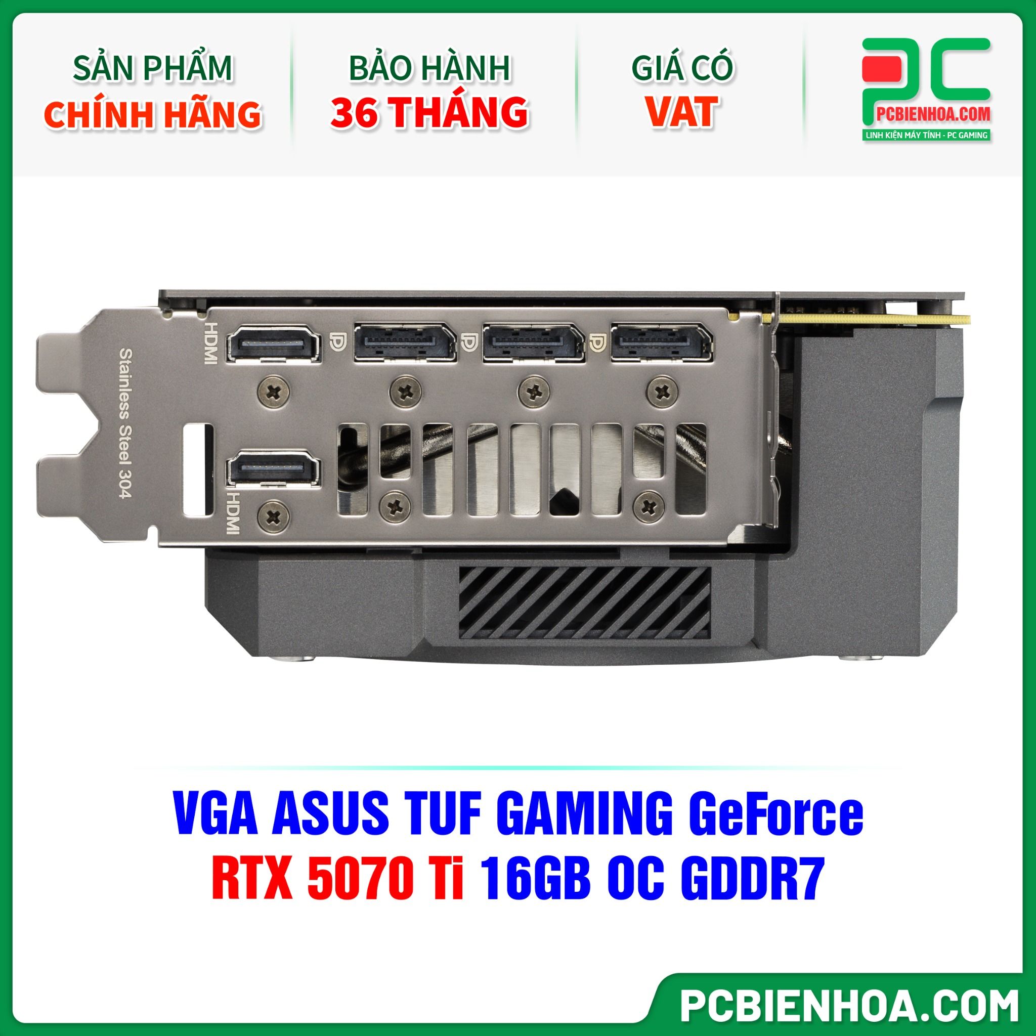 VGA ASUS TUF GAMING GeForce RTX 5070 Ti 16GB OC GDDR7 ( TUF-RTX5070TI-O16G-GAMING )