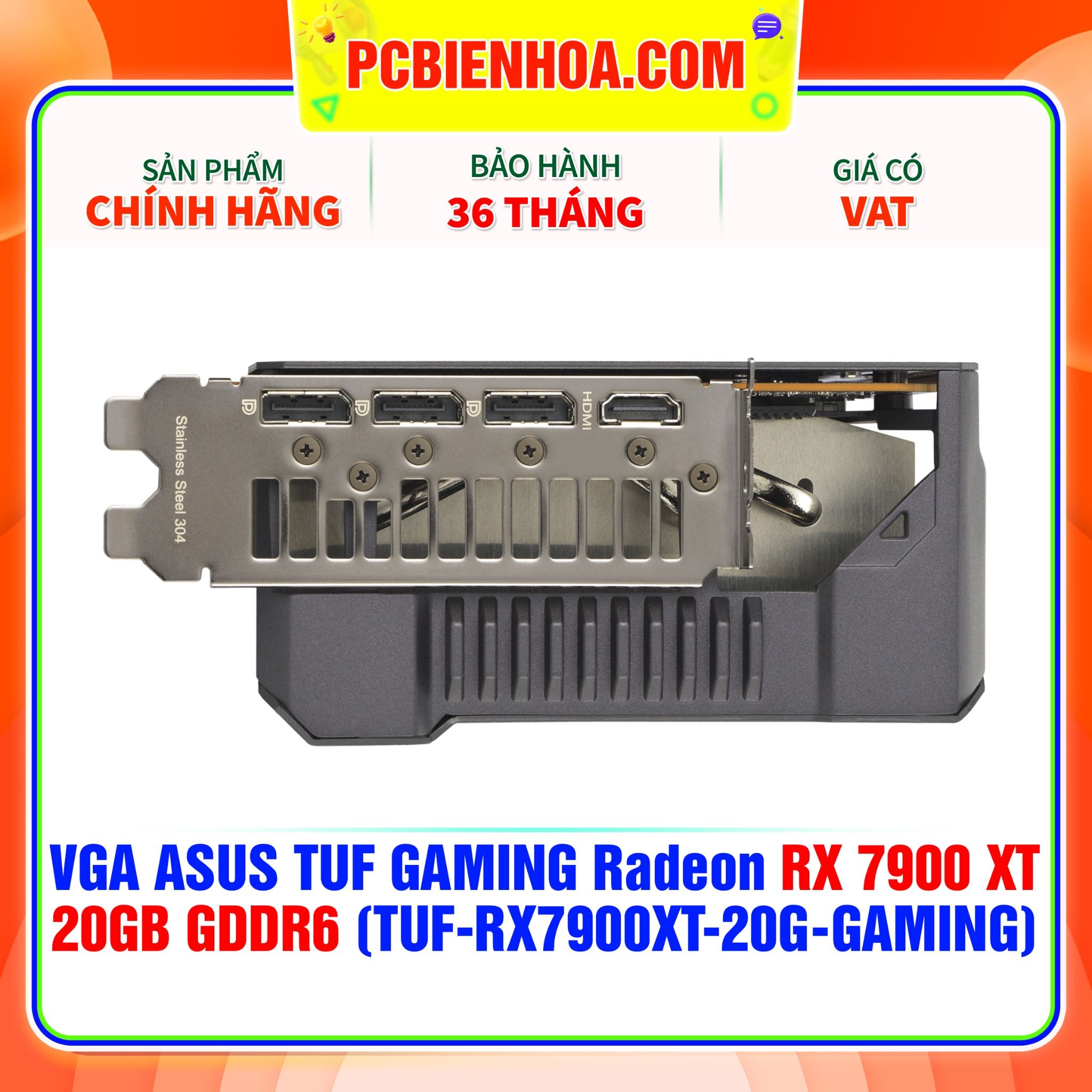  VGA ASUS TUF Gaming Radeon RX 7900 XT 20GB GDDR6 (TUF-RX7900XT-20G-GAMING) 