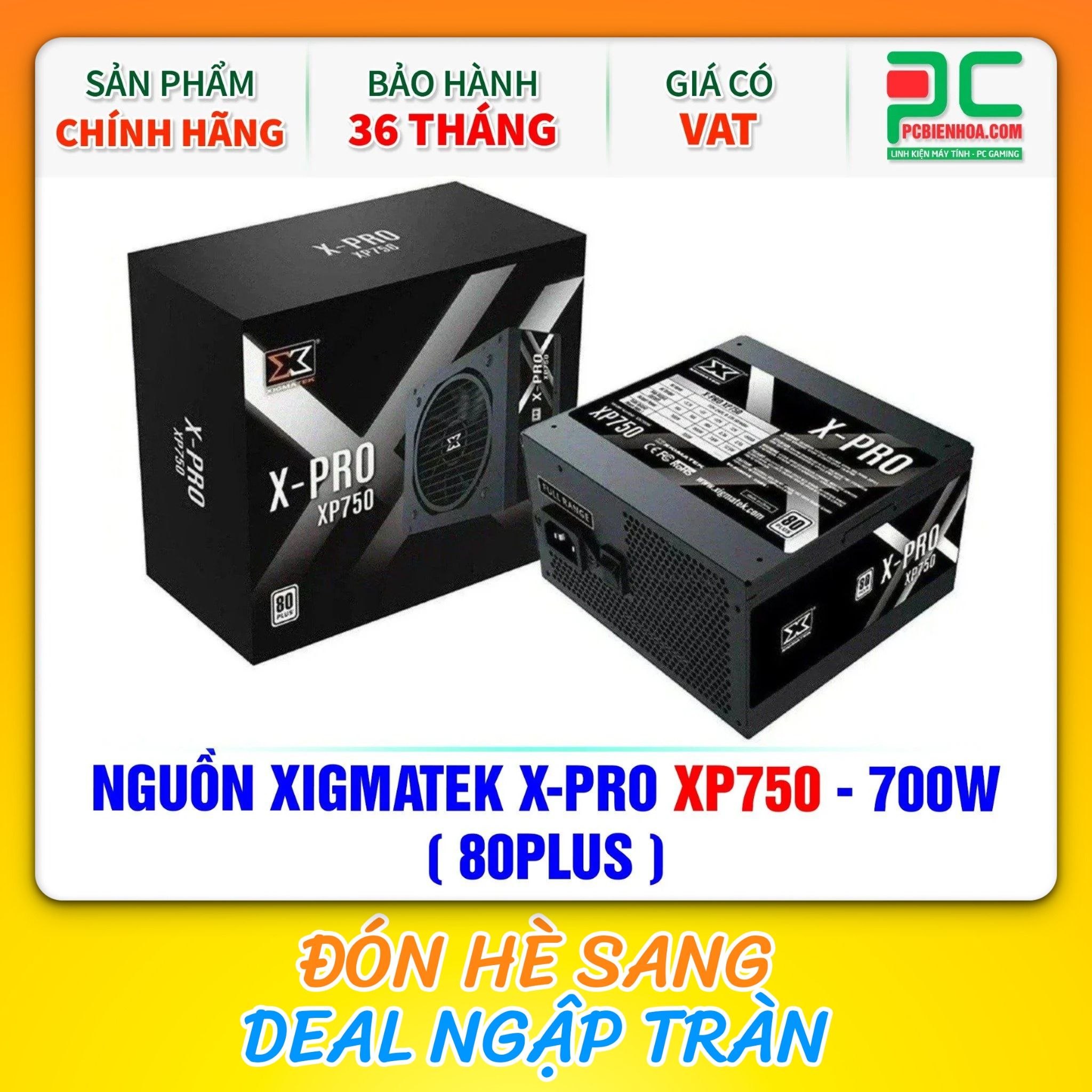 NGUỒN XIGMATEK X-PRO XP750 - 700W ( 80PLUS / EN41013 )